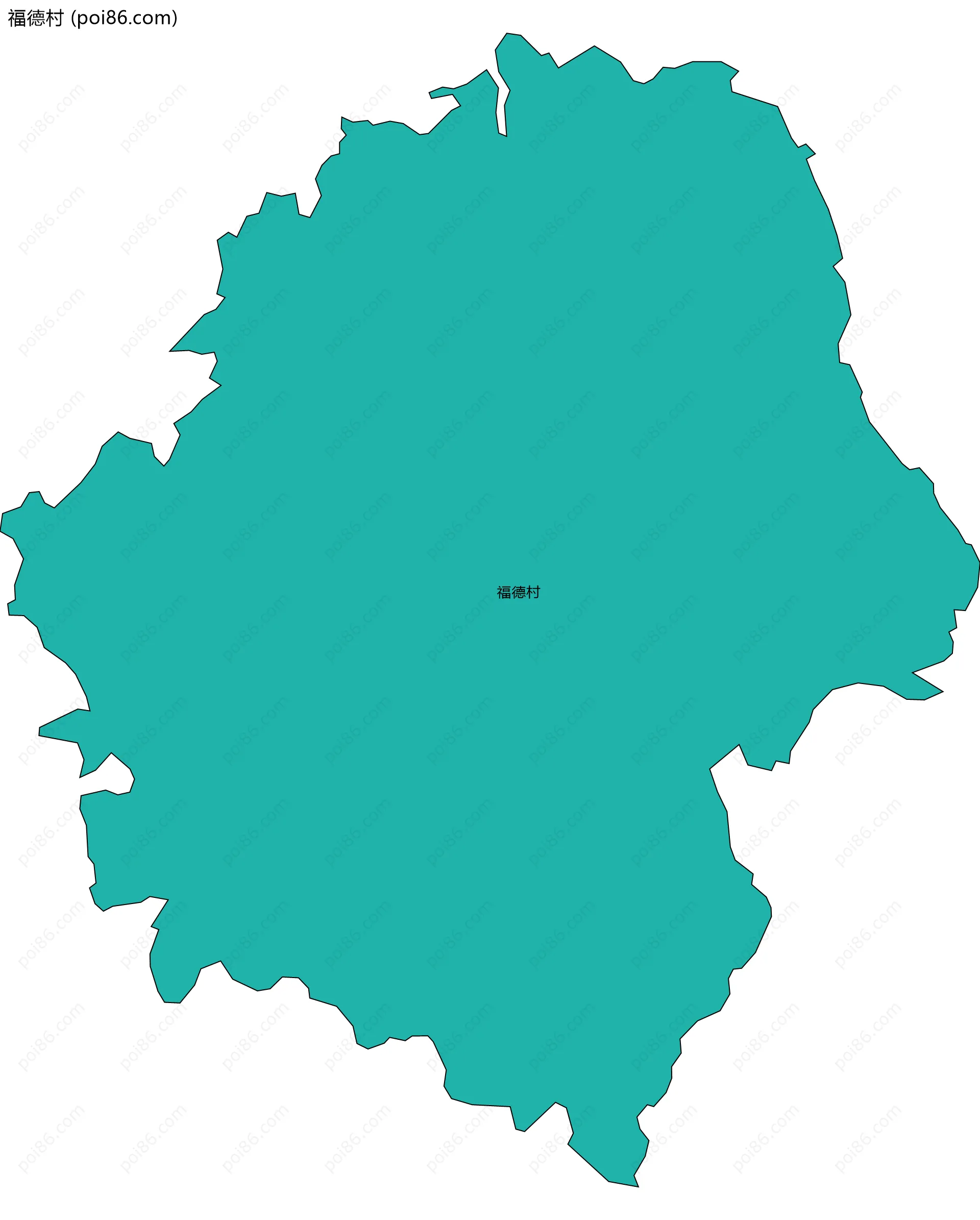 福德村边界地图