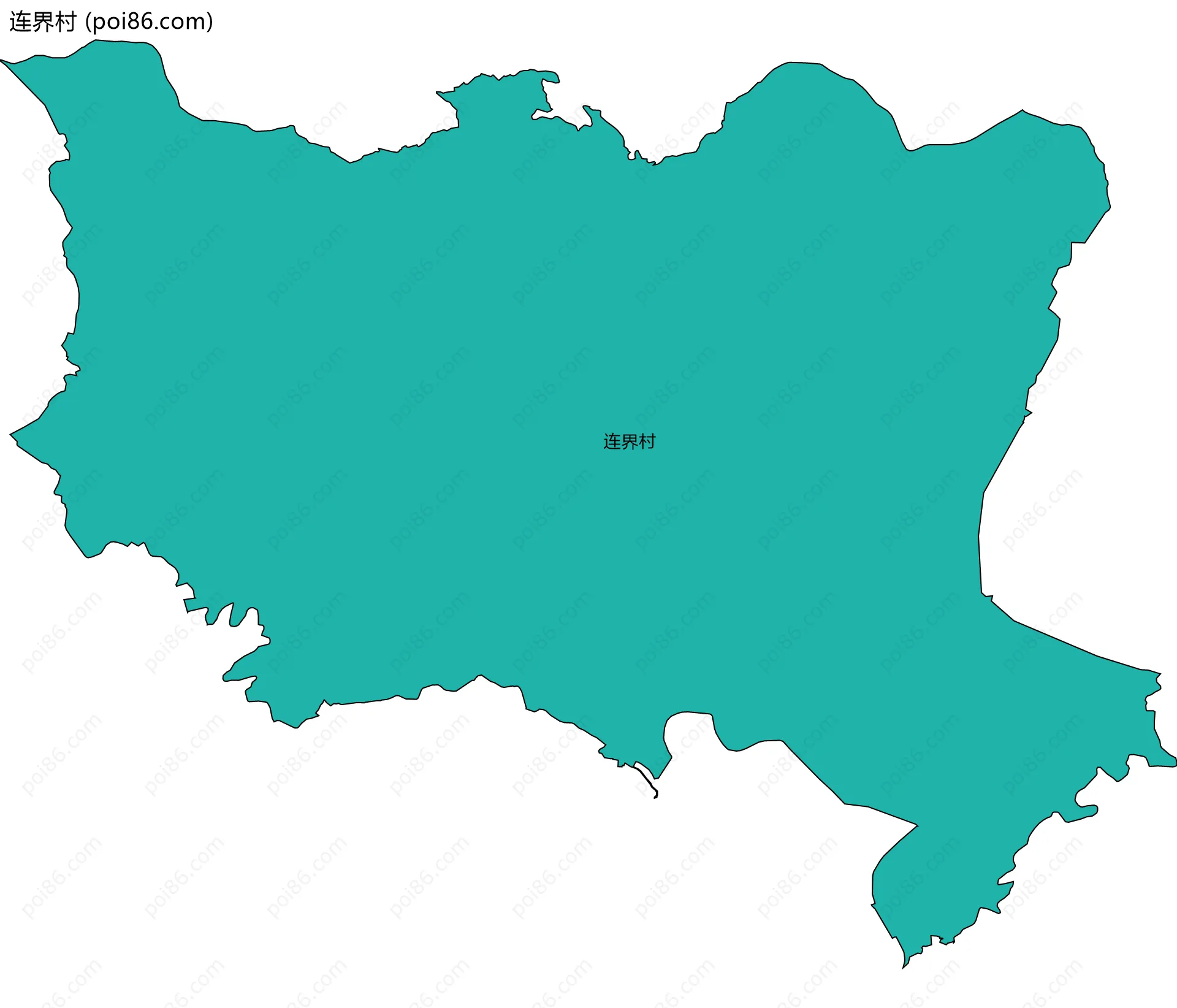连界村边界地图