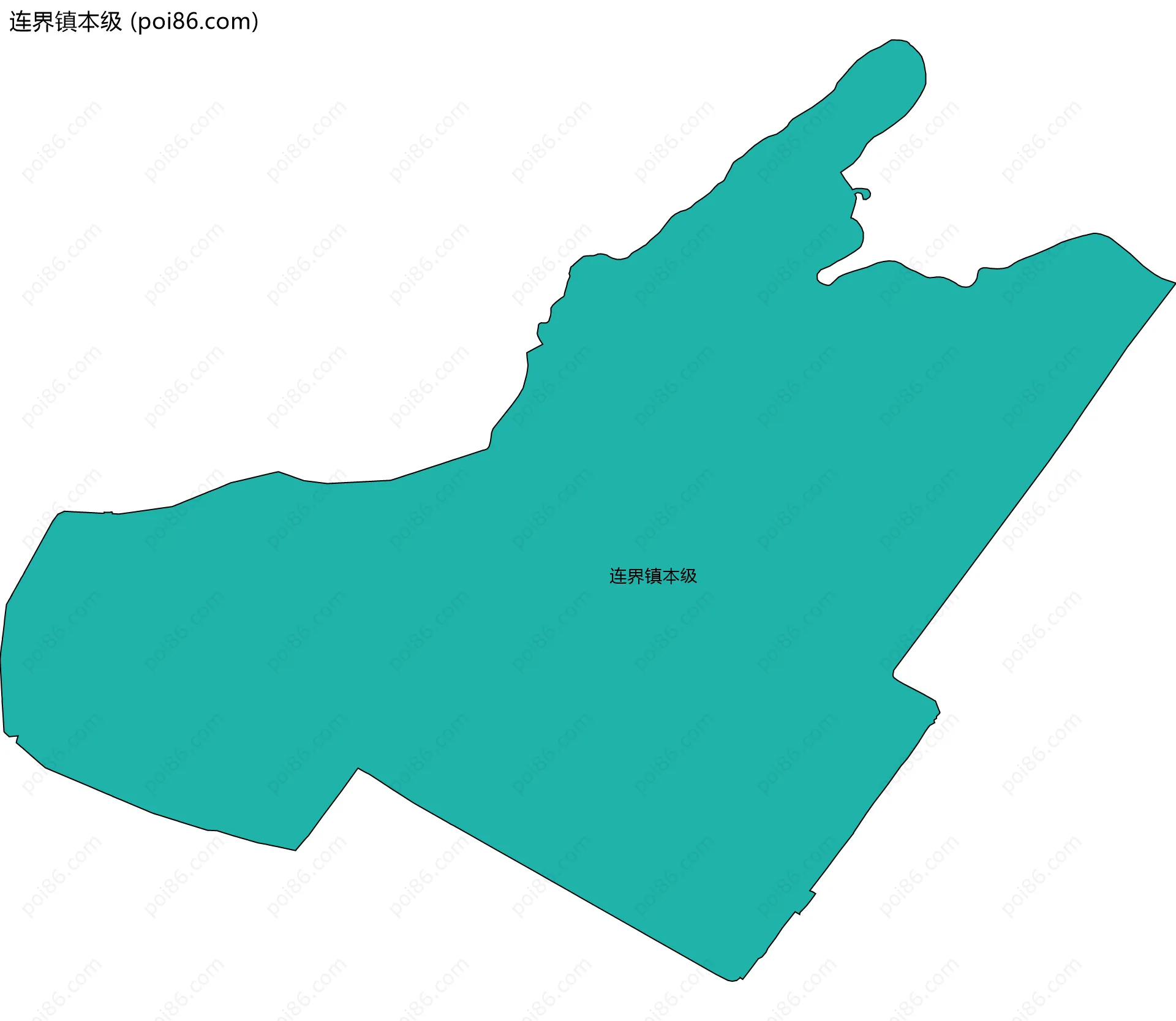 连界镇本级边界地图