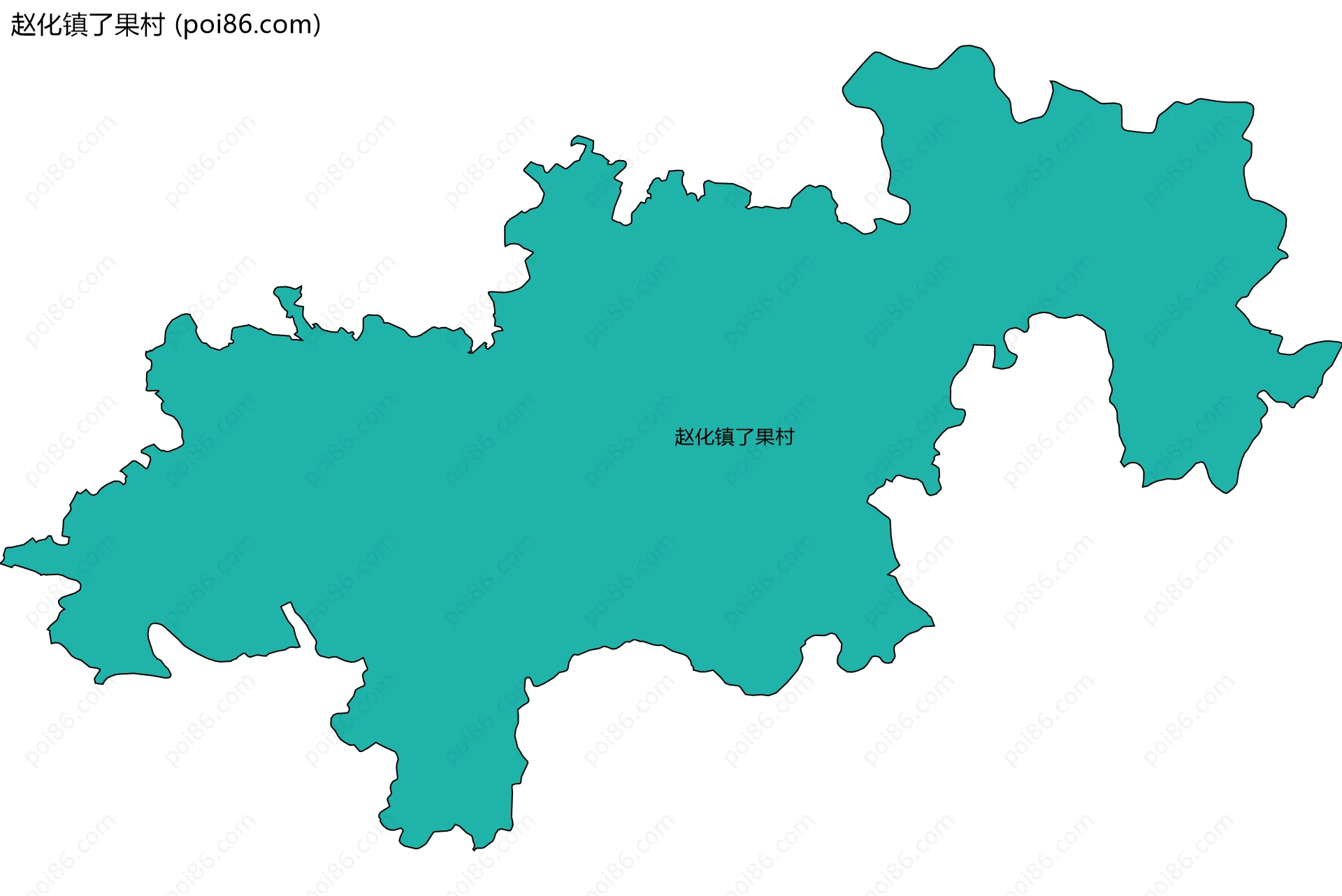 赵化镇了果村边界地图