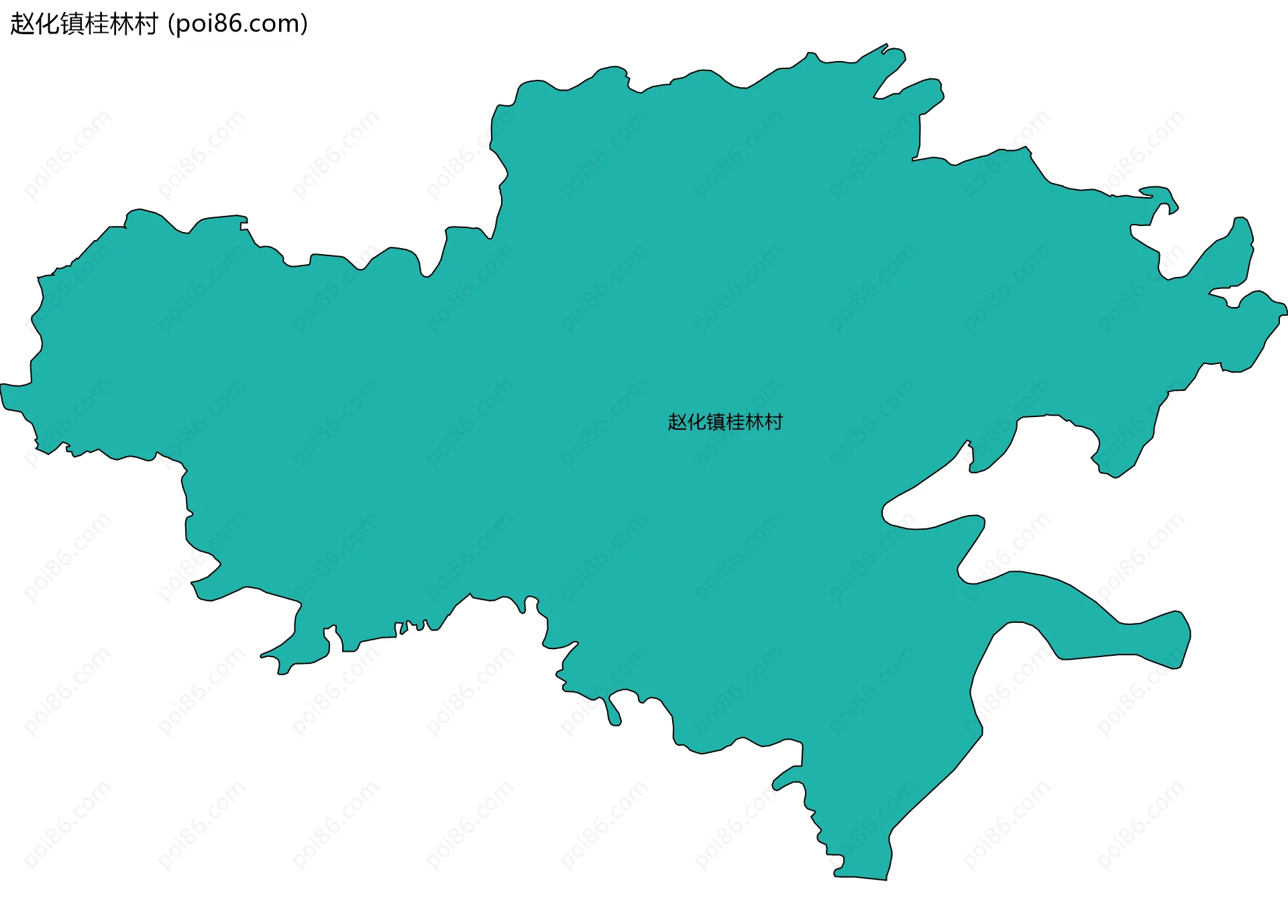 赵化镇桂林村边界地图