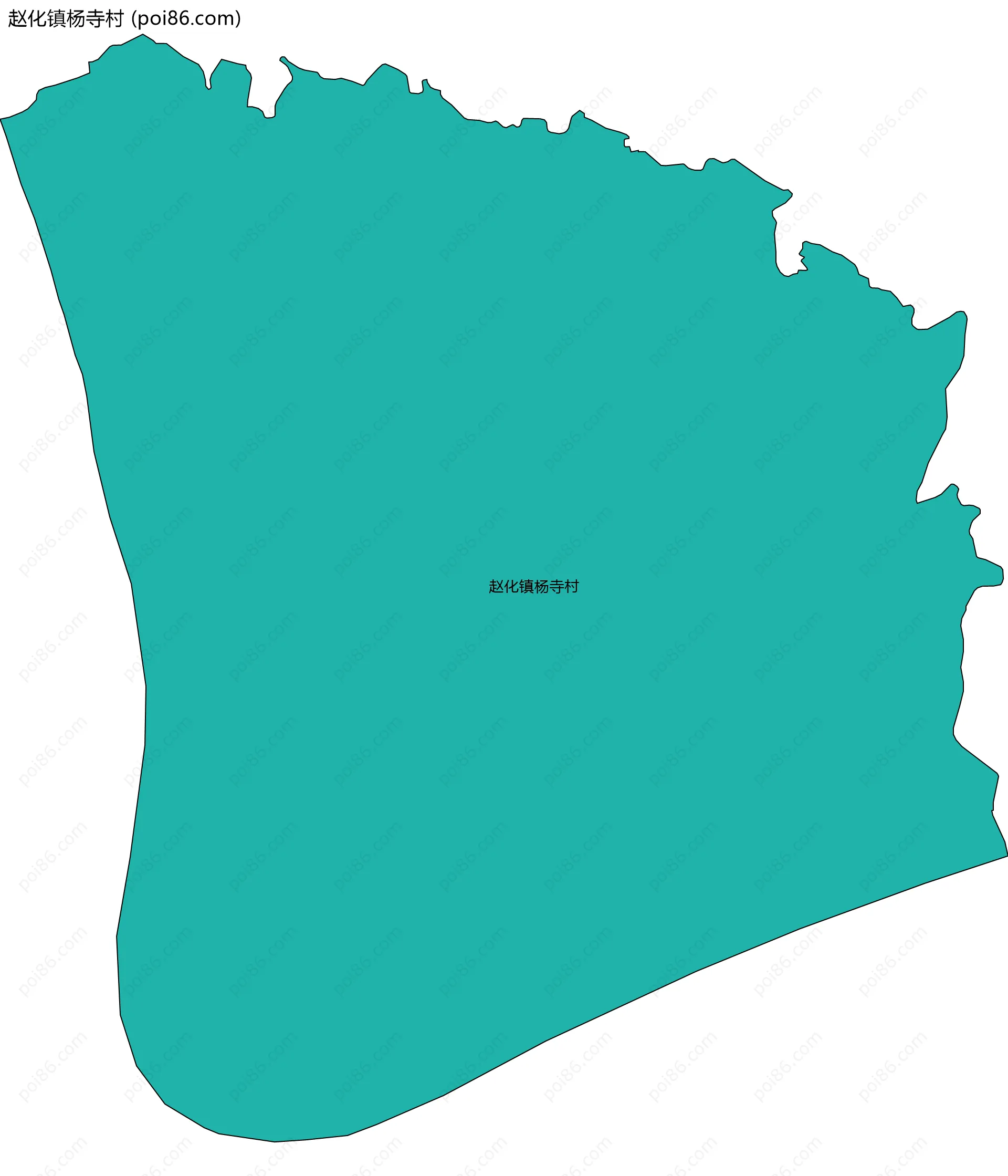 赵化镇杨寺村边界地图
