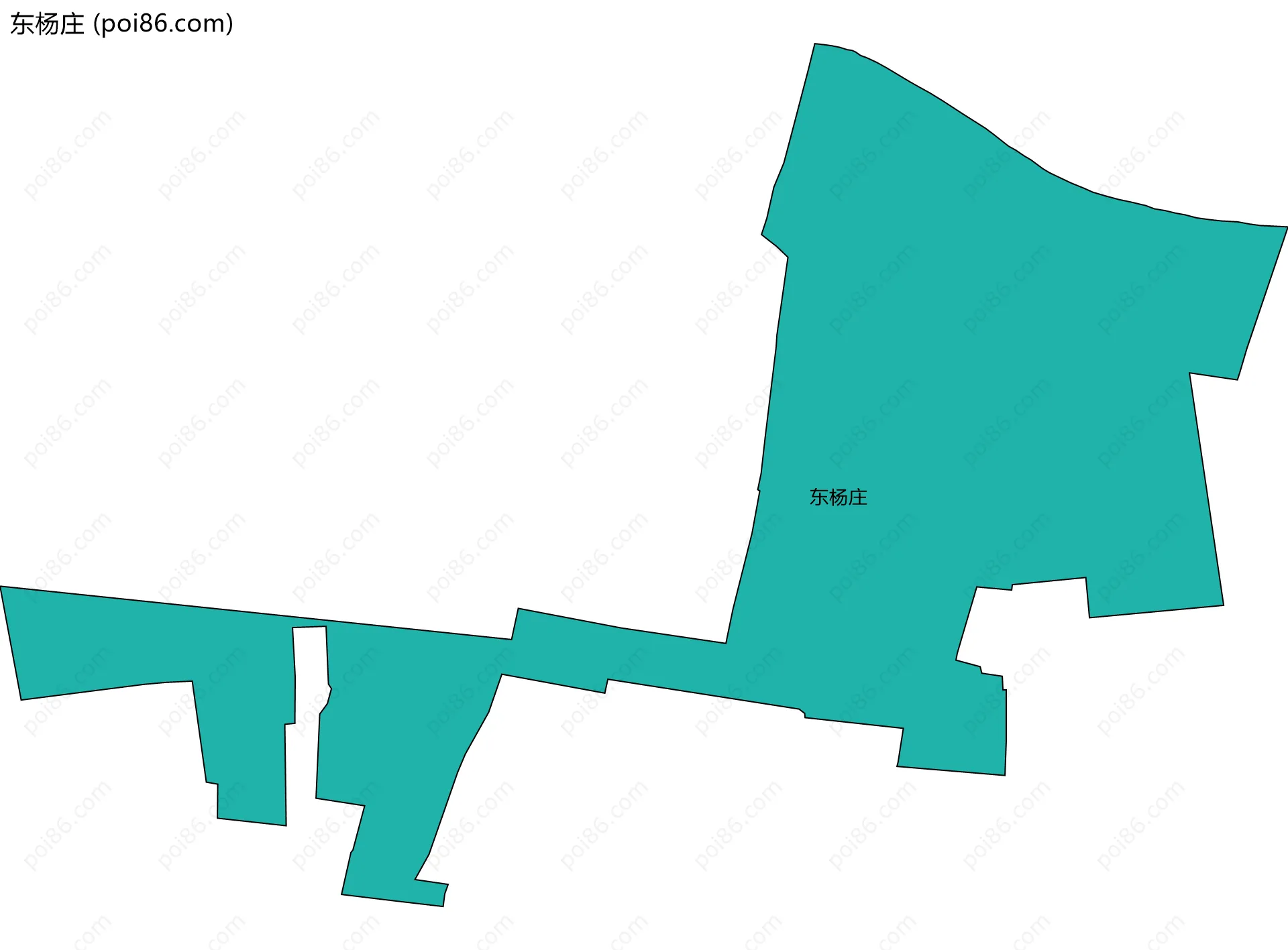 东杨庄边界地图