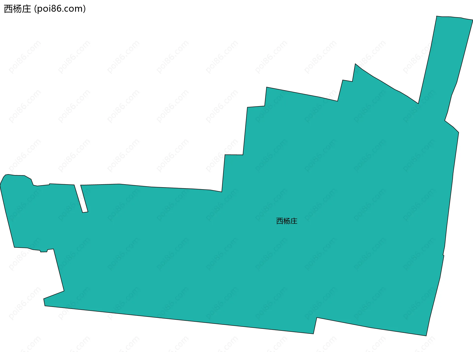 西杨庄边界地图