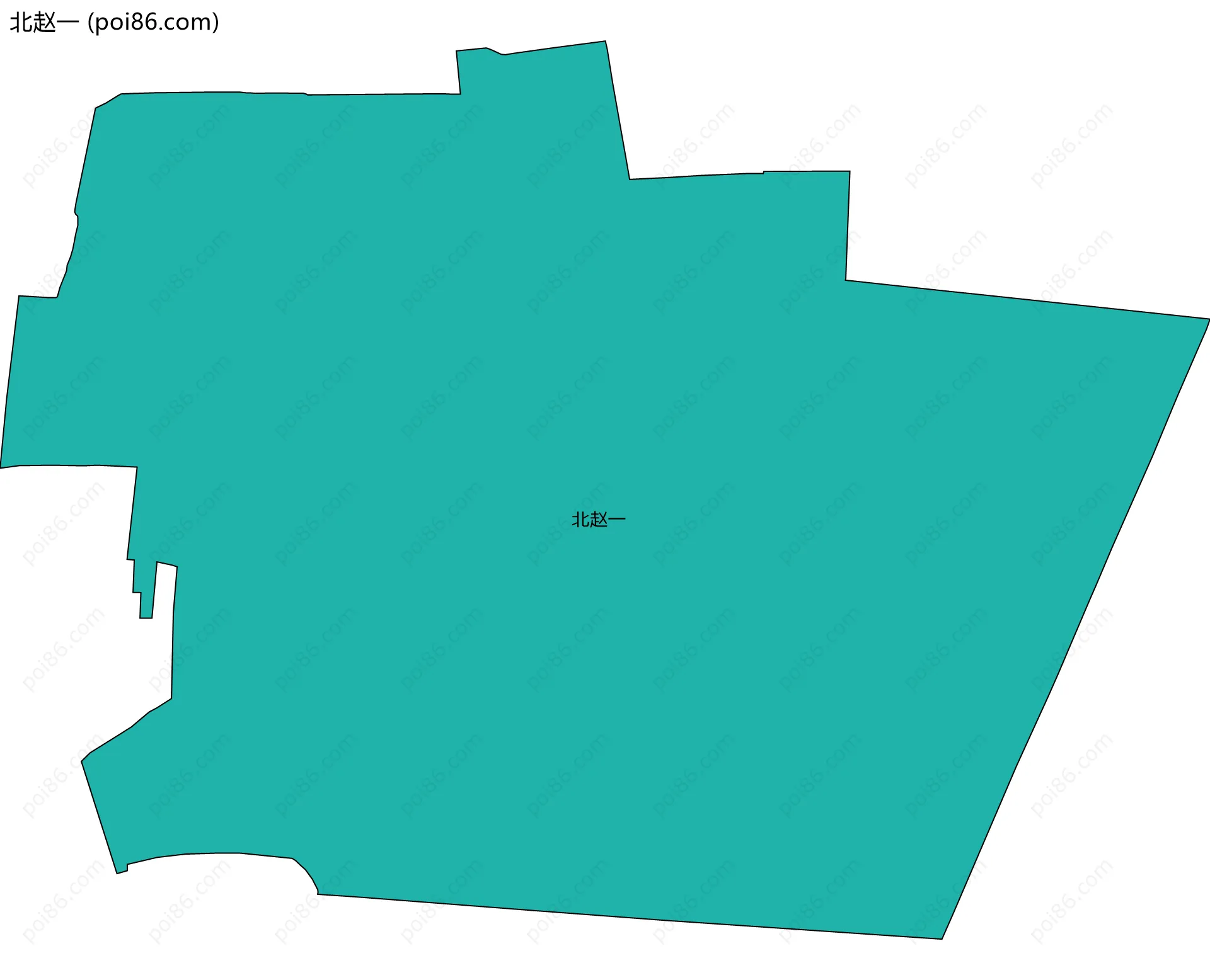 北赵一边界地图