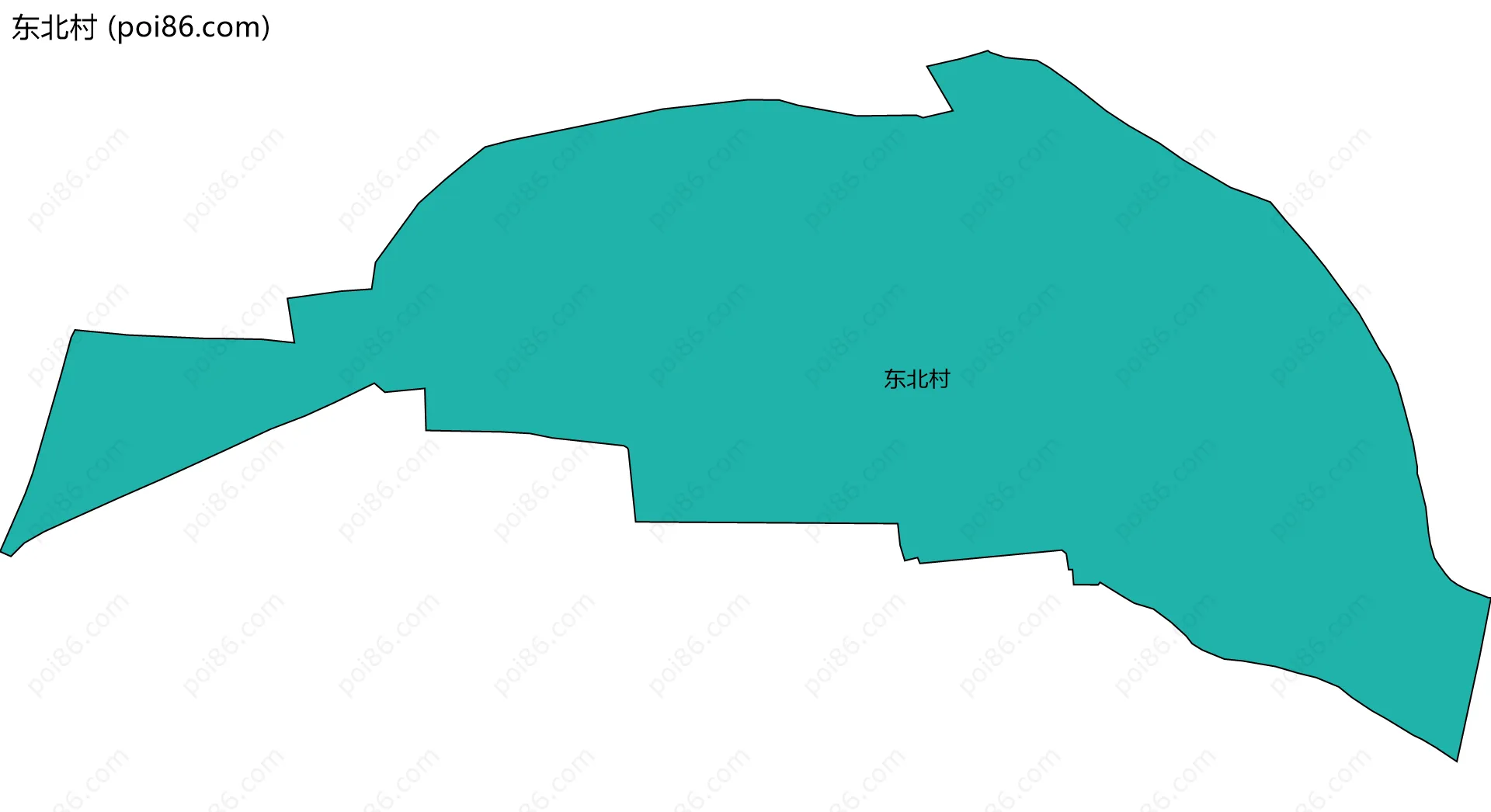 东北村边界地图