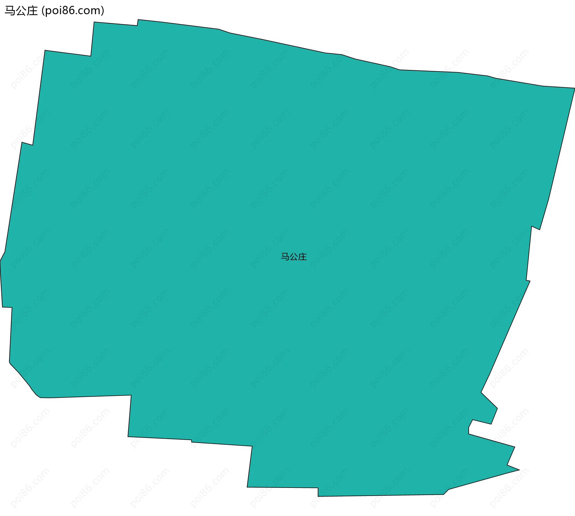 马公庄边界地图