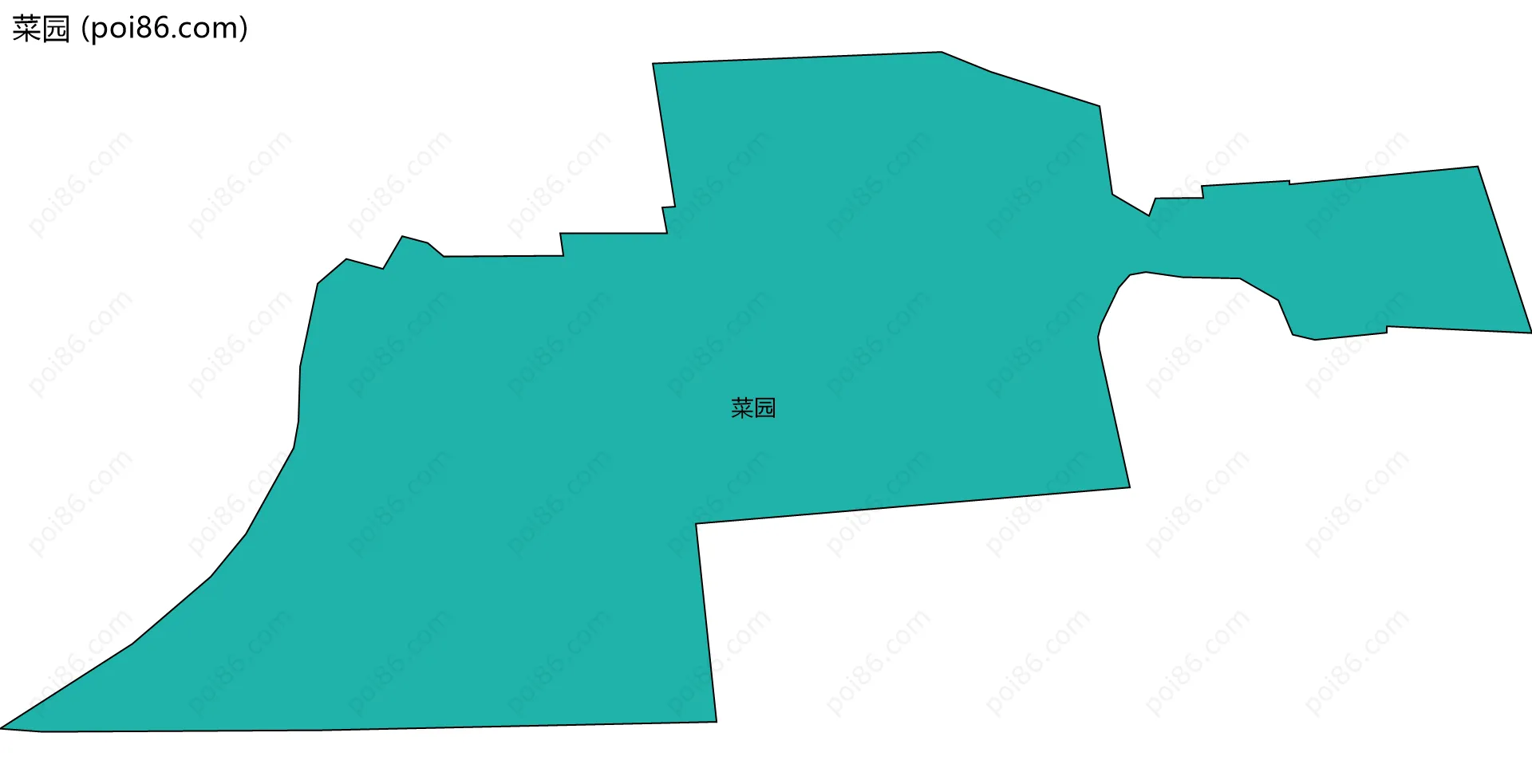 菜园边界地图