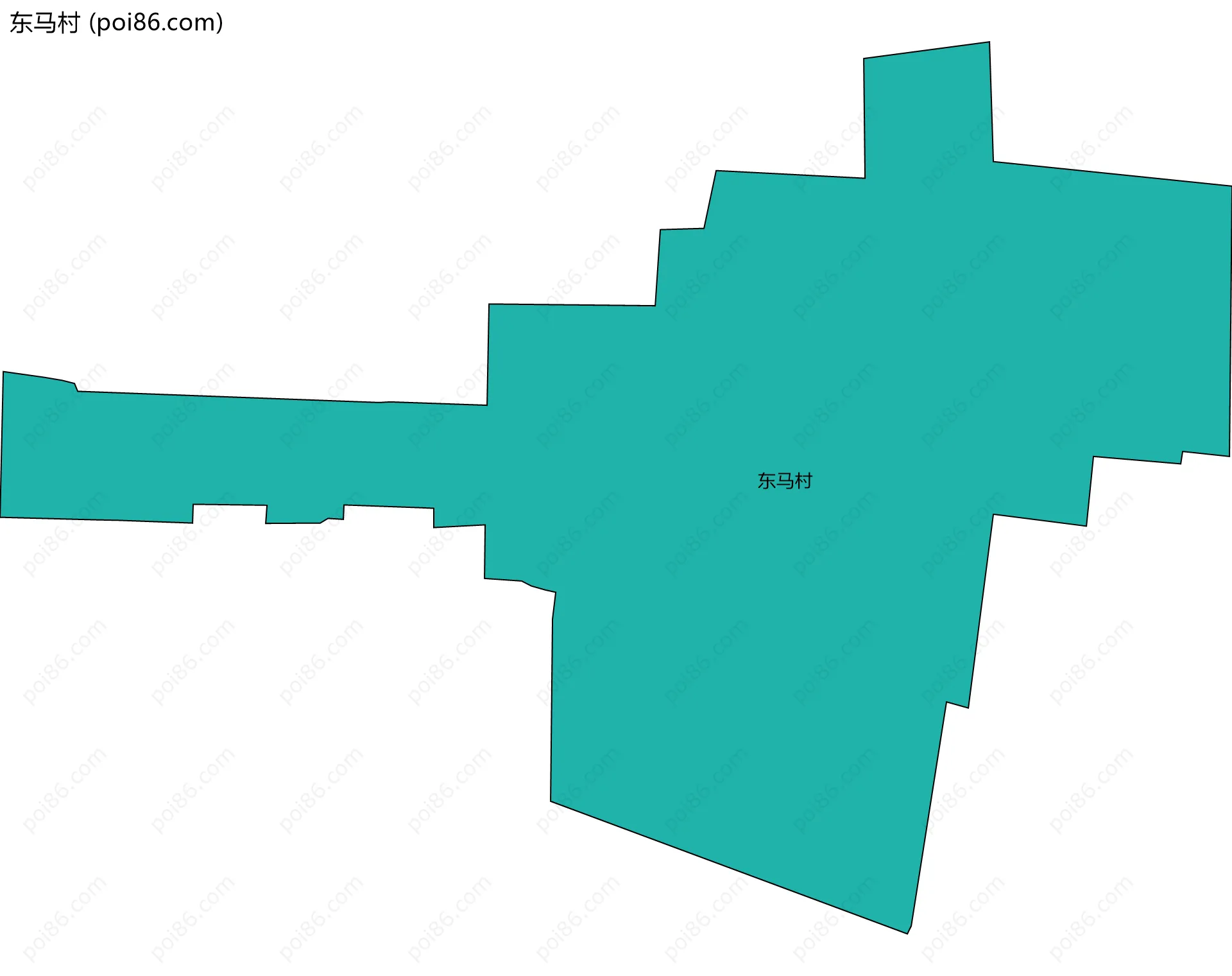 东马村边界地图