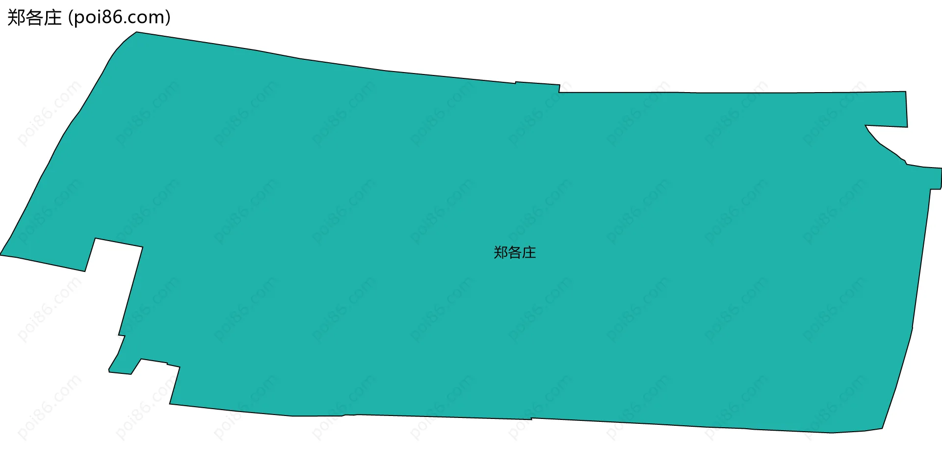 郑各庄边界地图