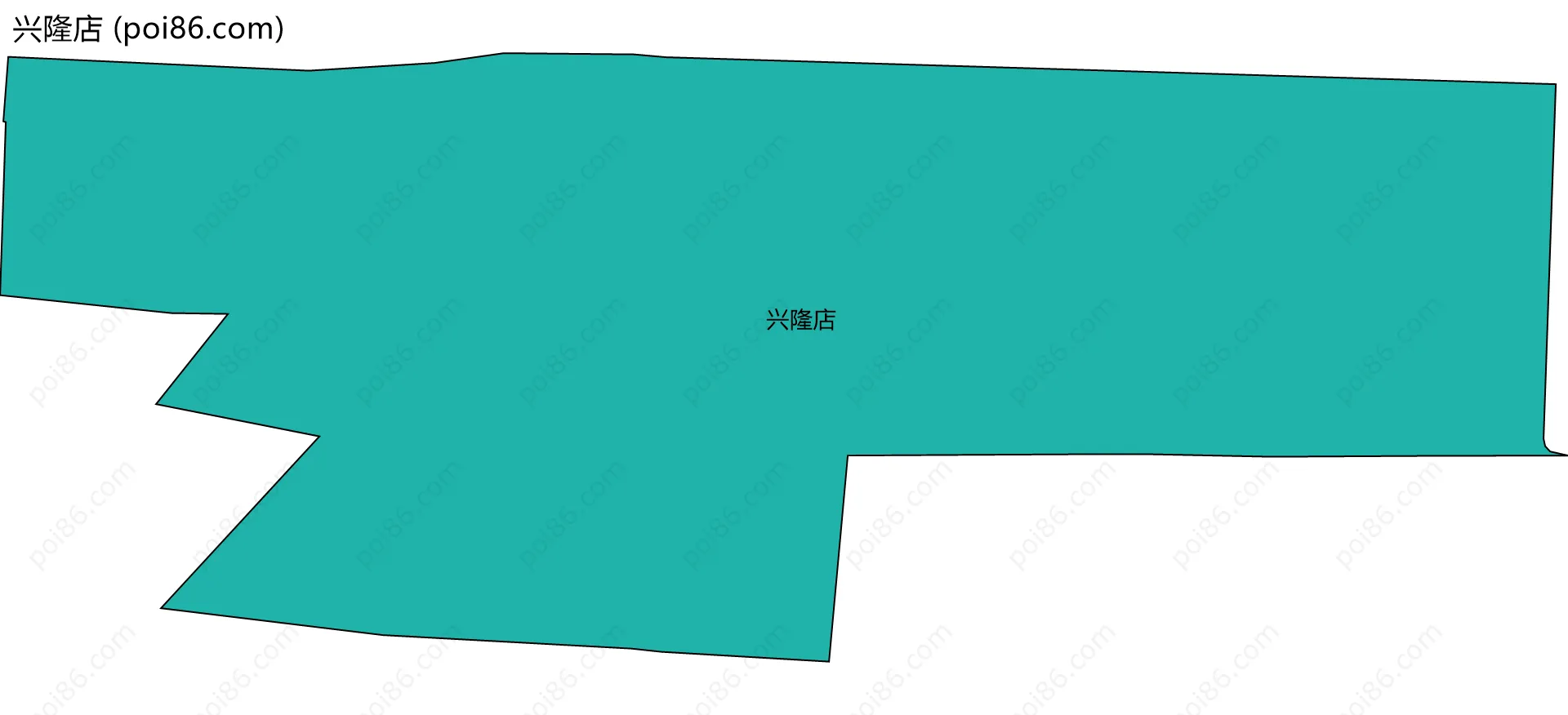 兴隆店边界地图