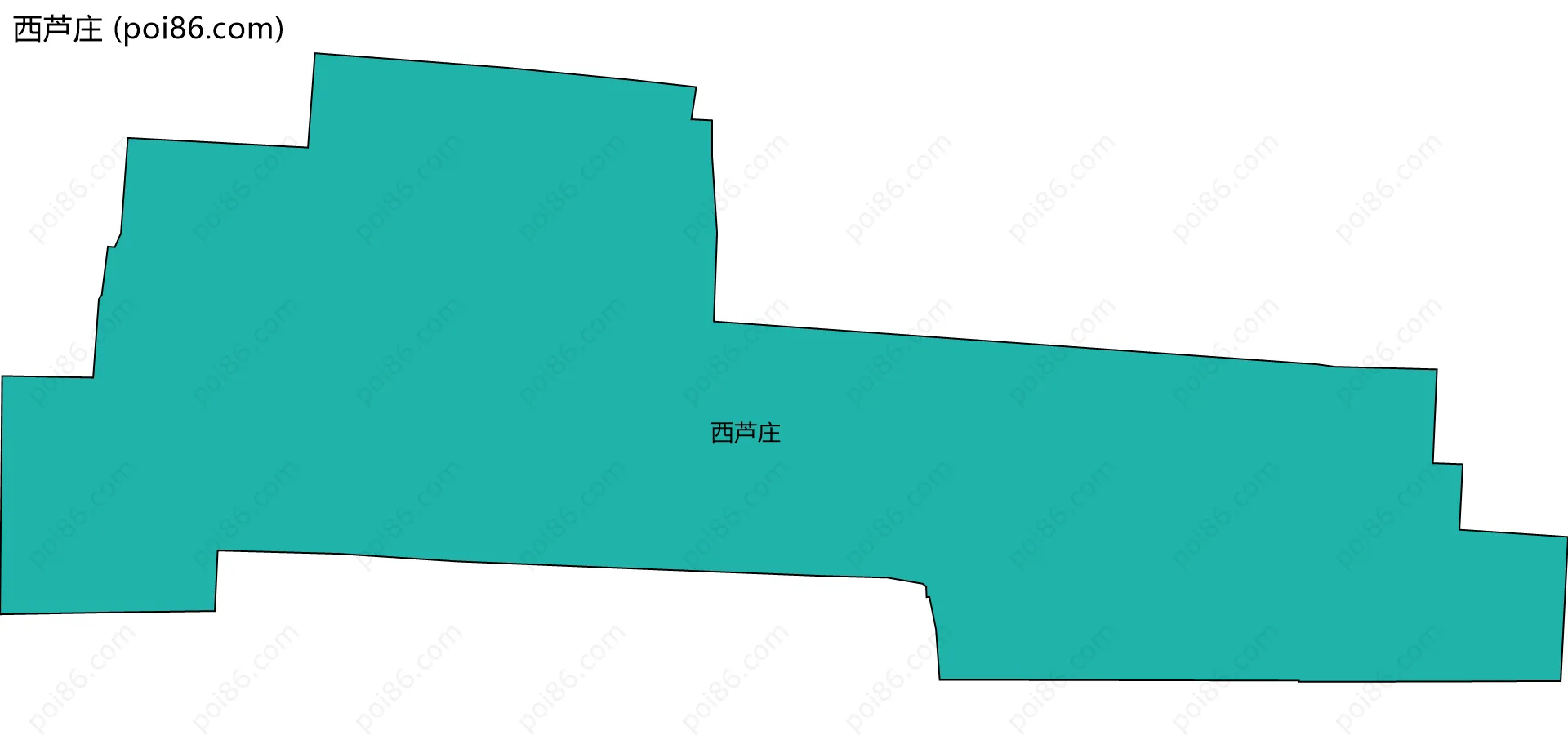 西芦庄边界地图
