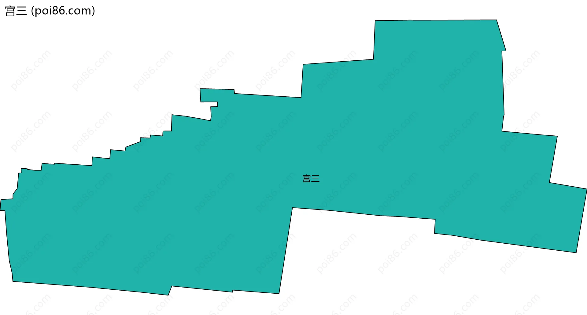宫三边界地图