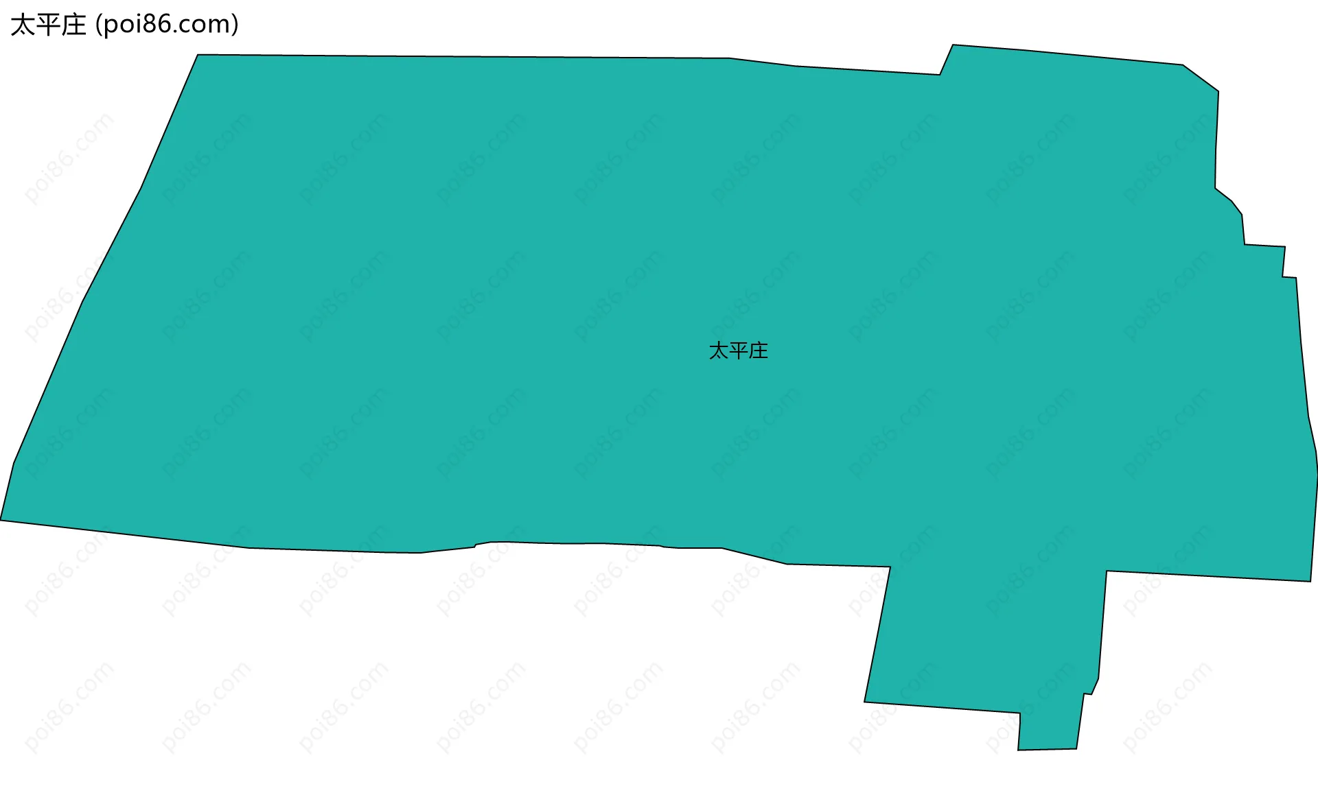 太平庄边界地图