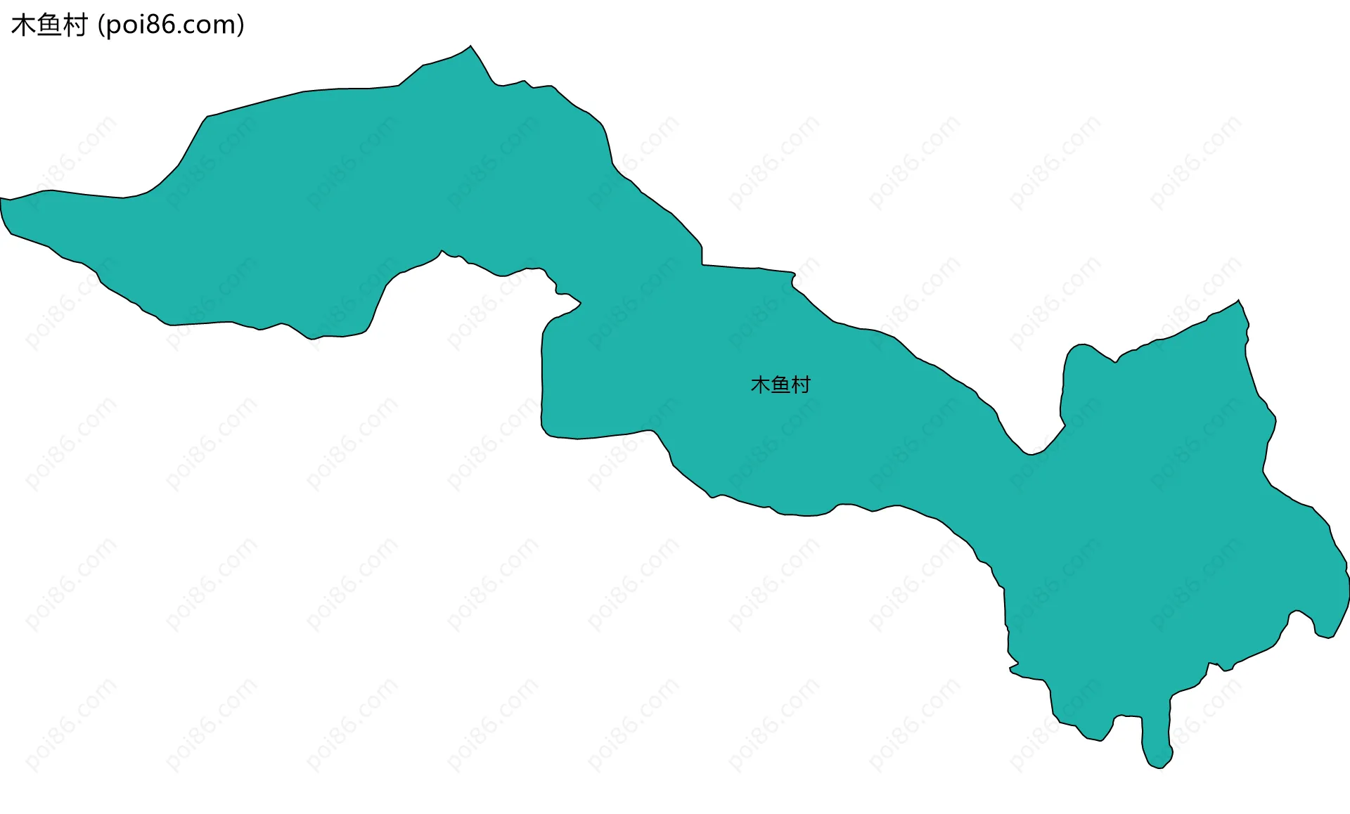 木鱼村边界地图