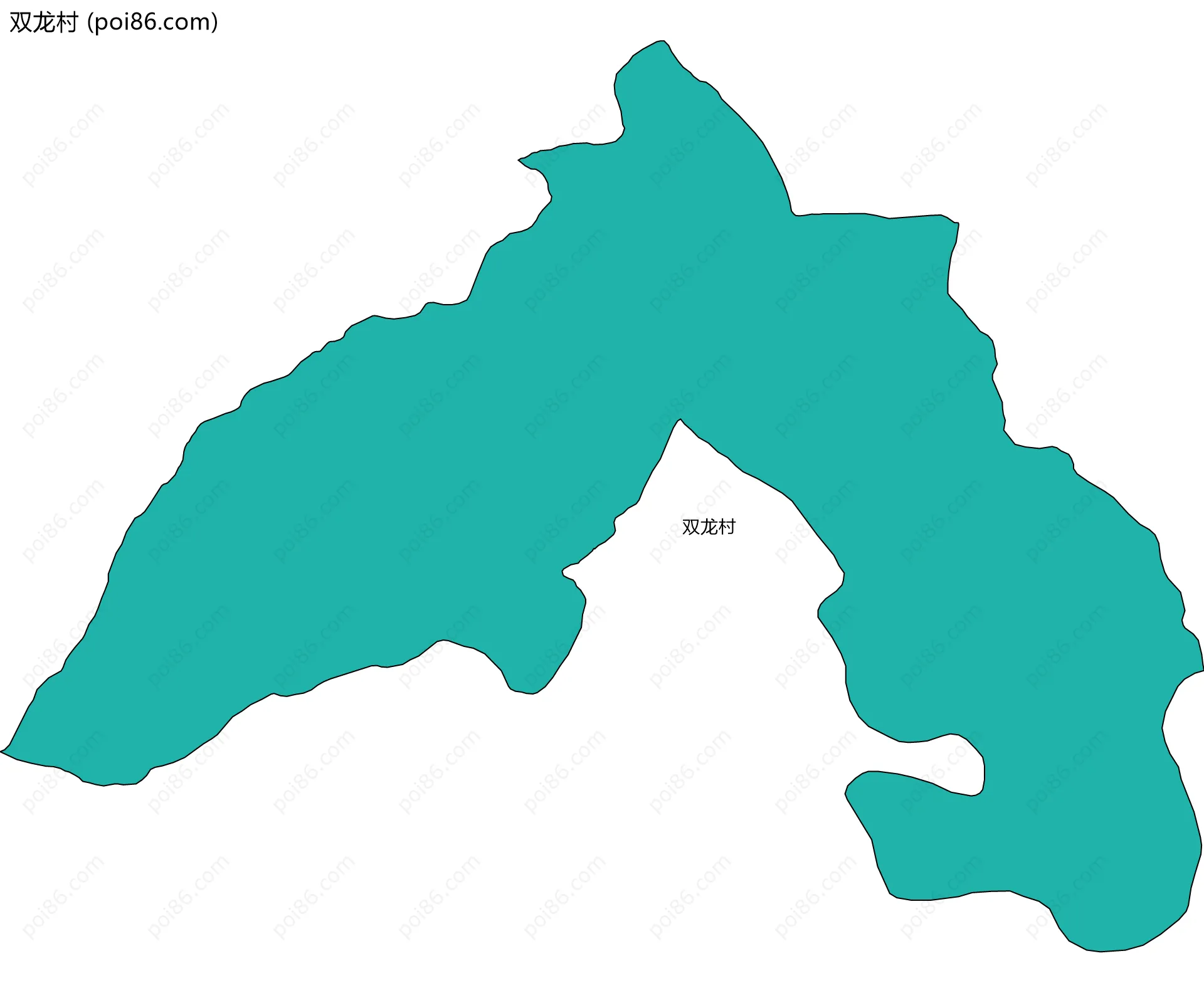 双龙村边界地图