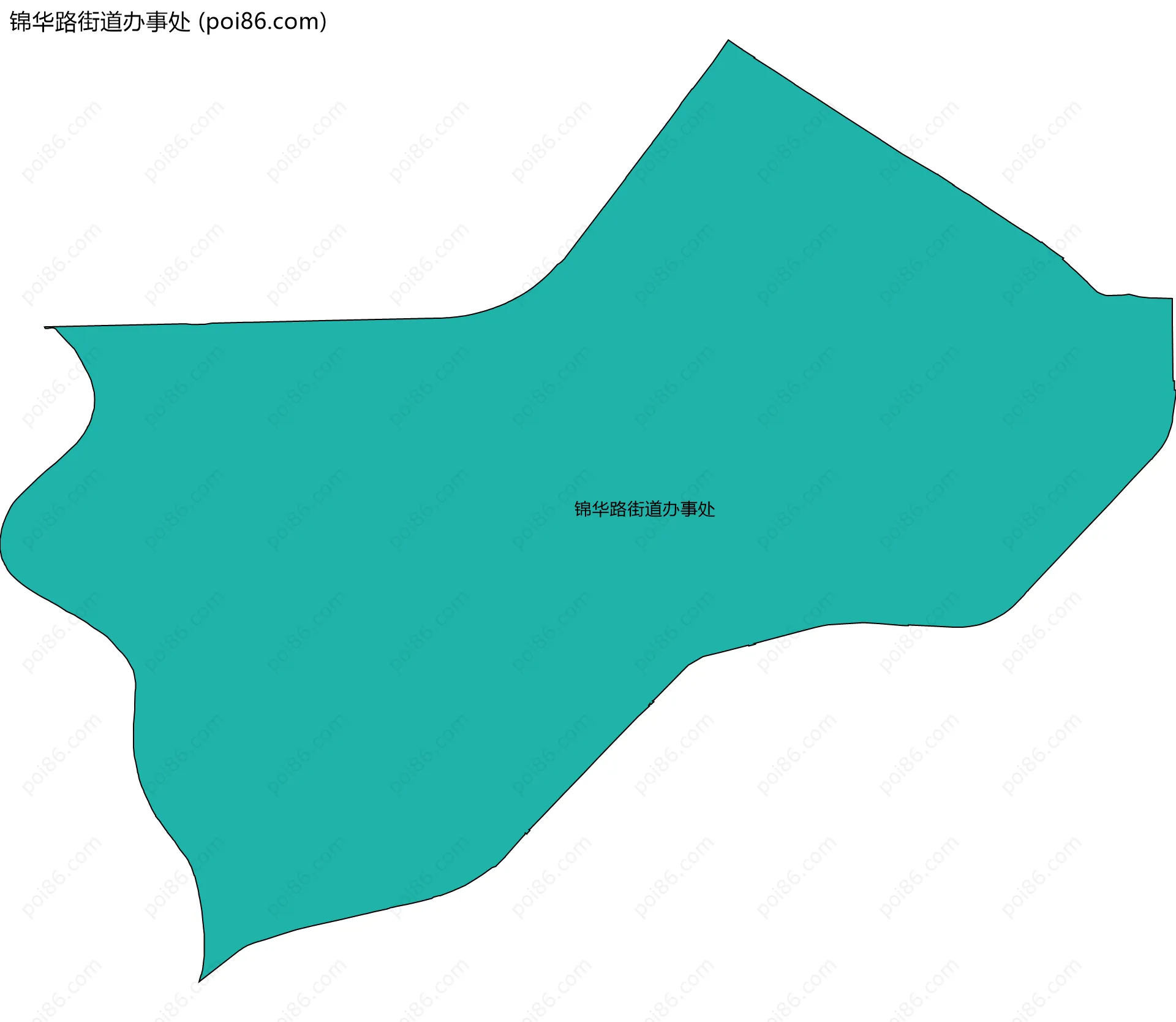 锦华路街道办事处边界地图