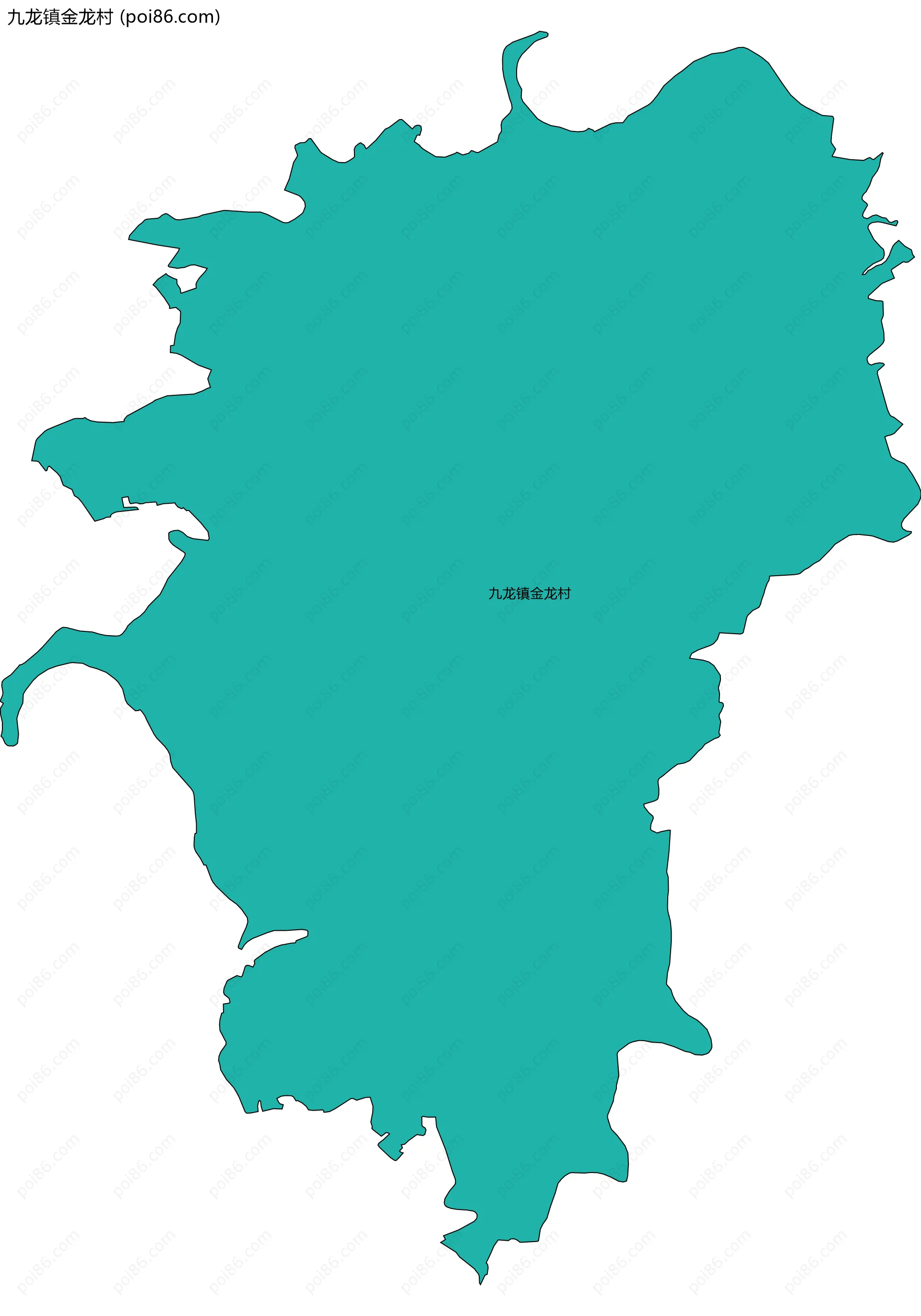 九龙镇金龙村边界地图