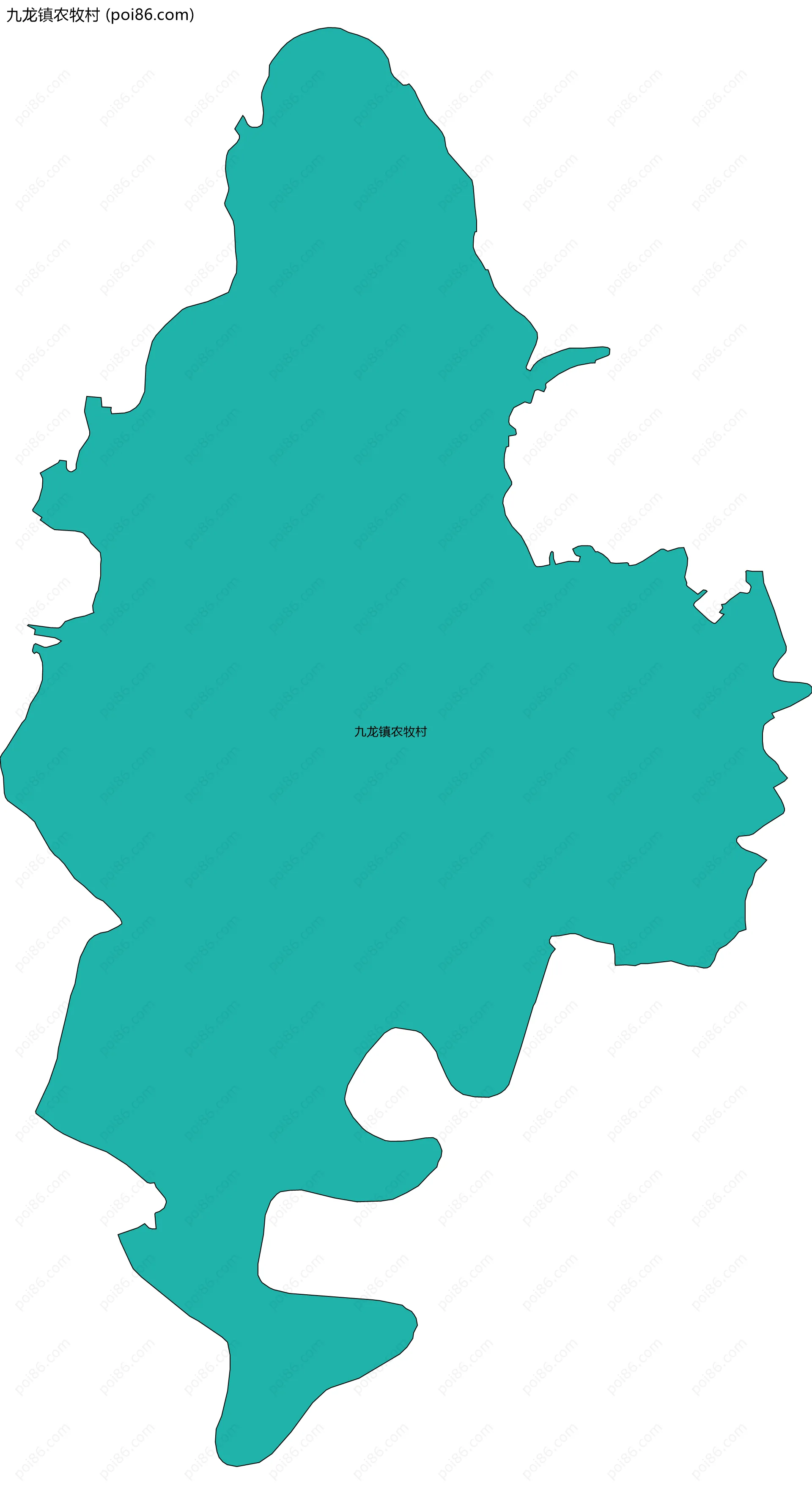 九龙镇农牧村边界地图