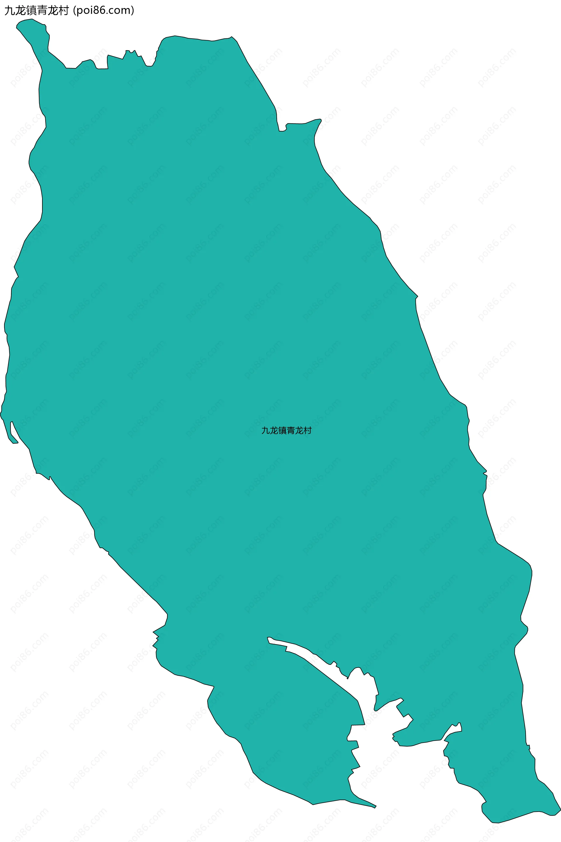 九龙镇青龙村边界地图