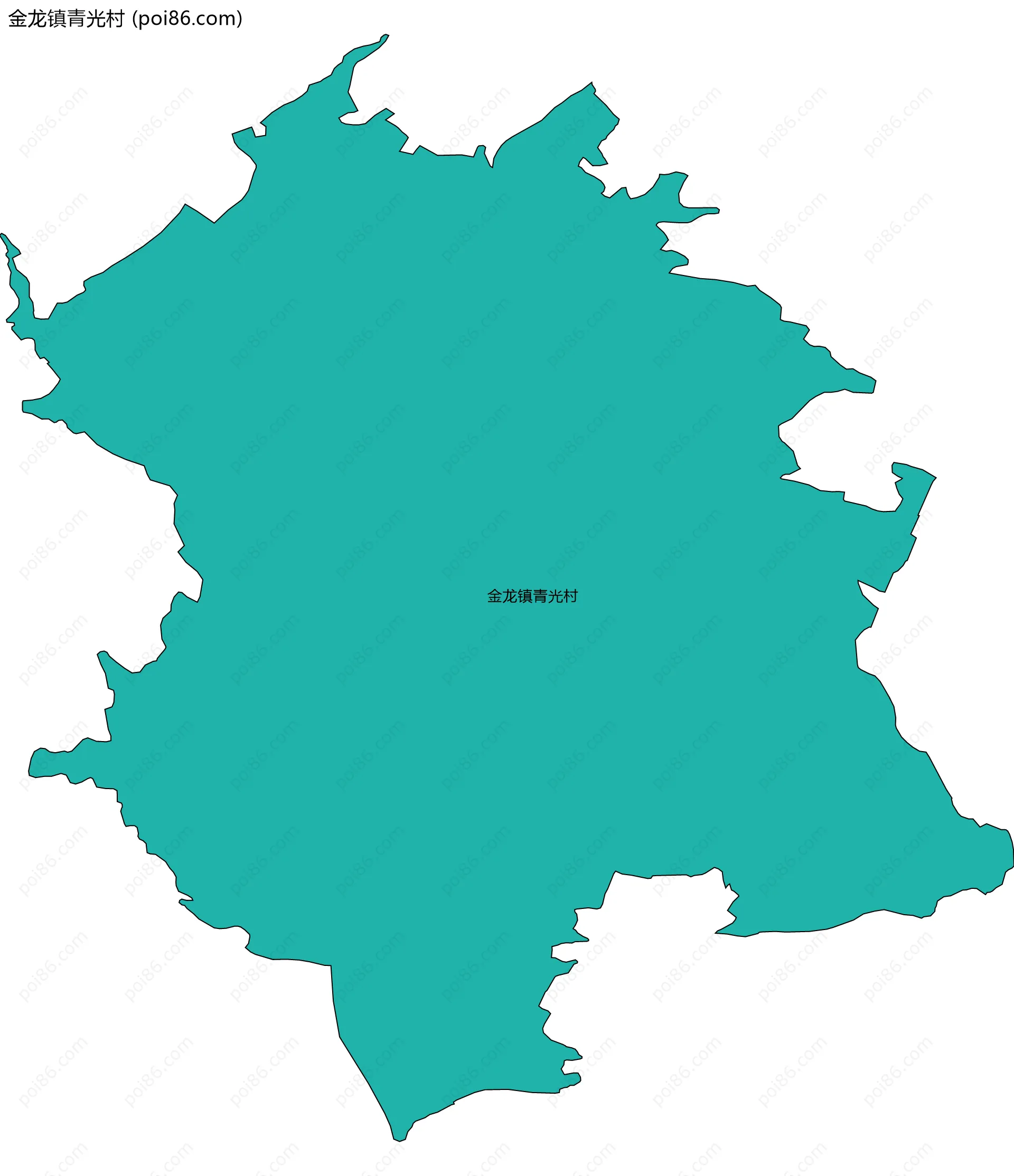 金龙镇青光村边界地图