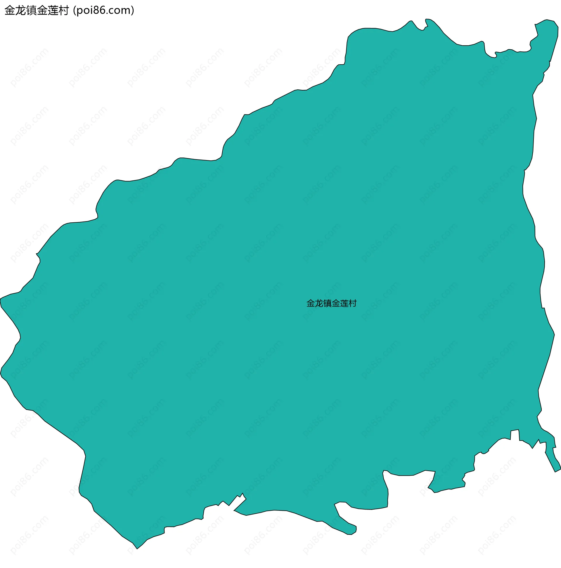 金龙镇金莲村边界地图