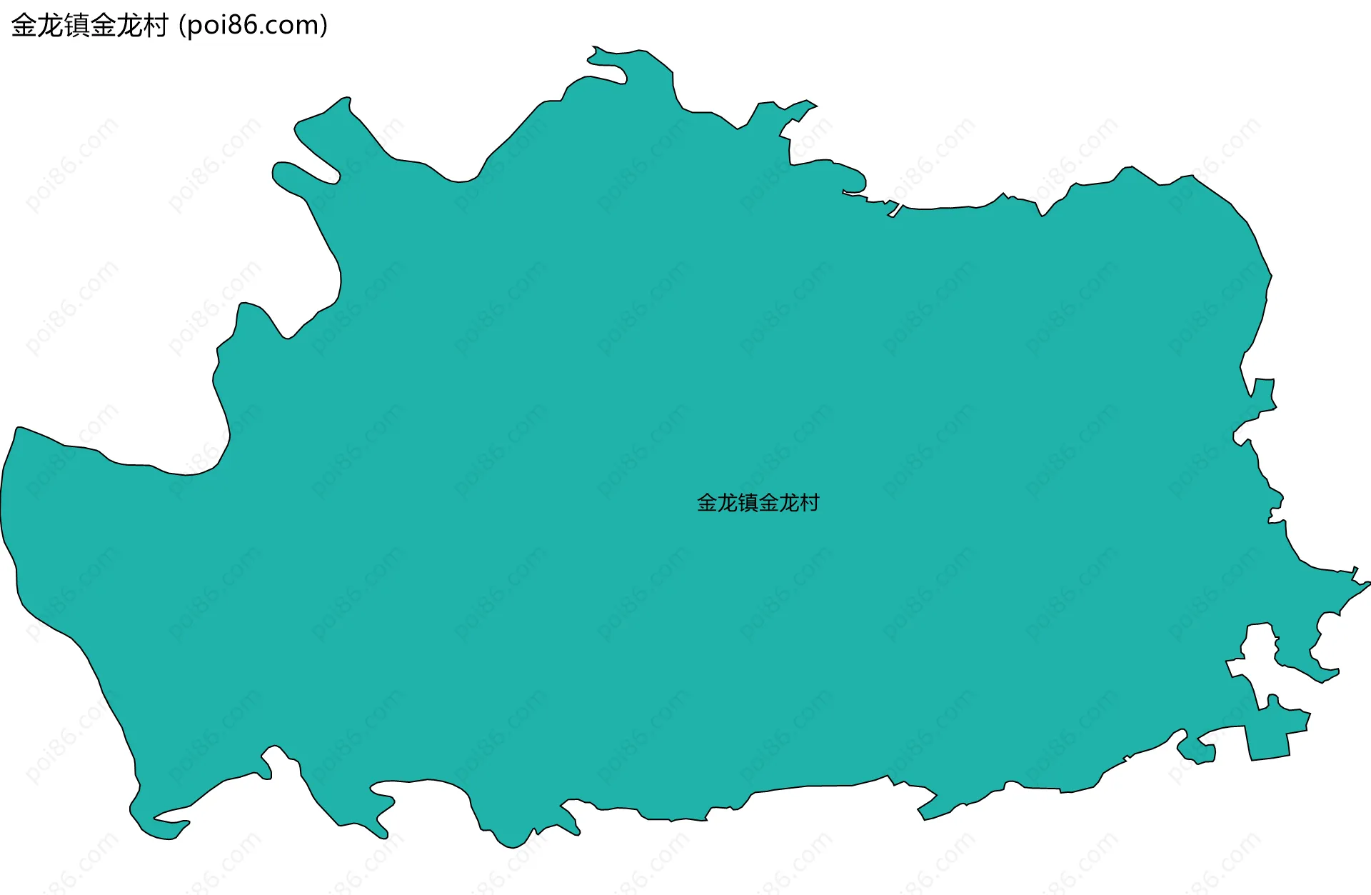 金龙镇金龙村边界地图