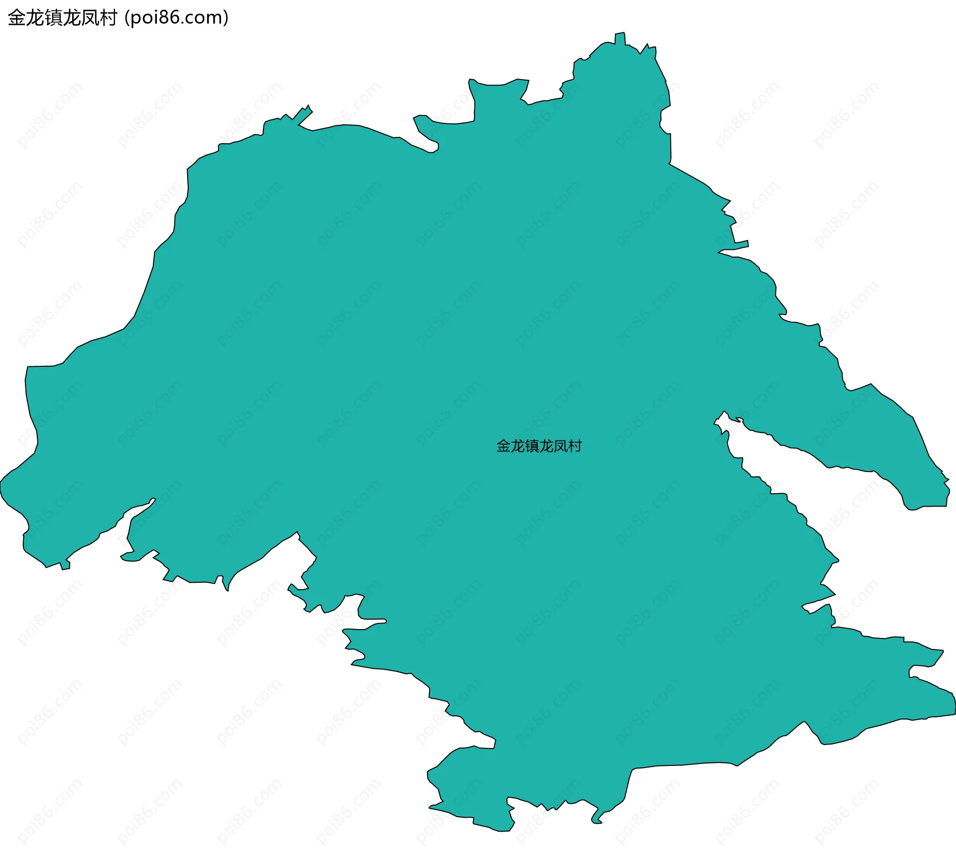 金龙镇龙凤村边界地图