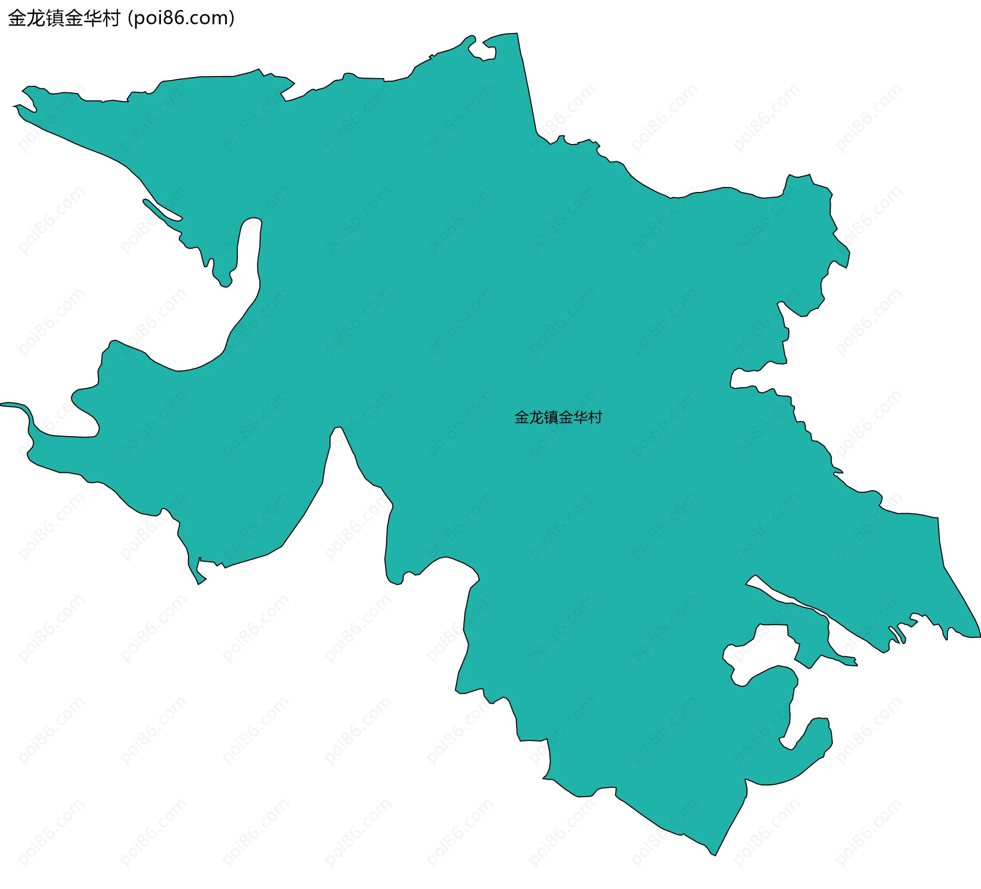 金龙镇金华村边界地图