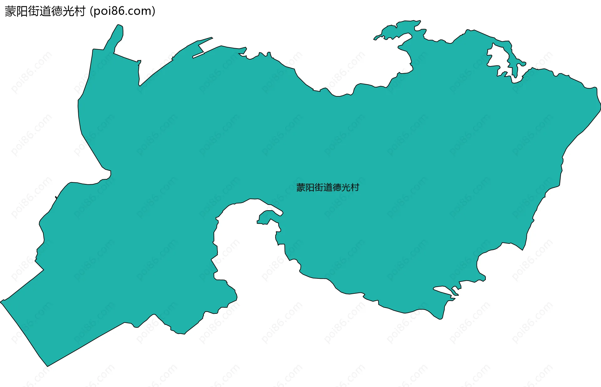 蒙阳街道德光村边界地图