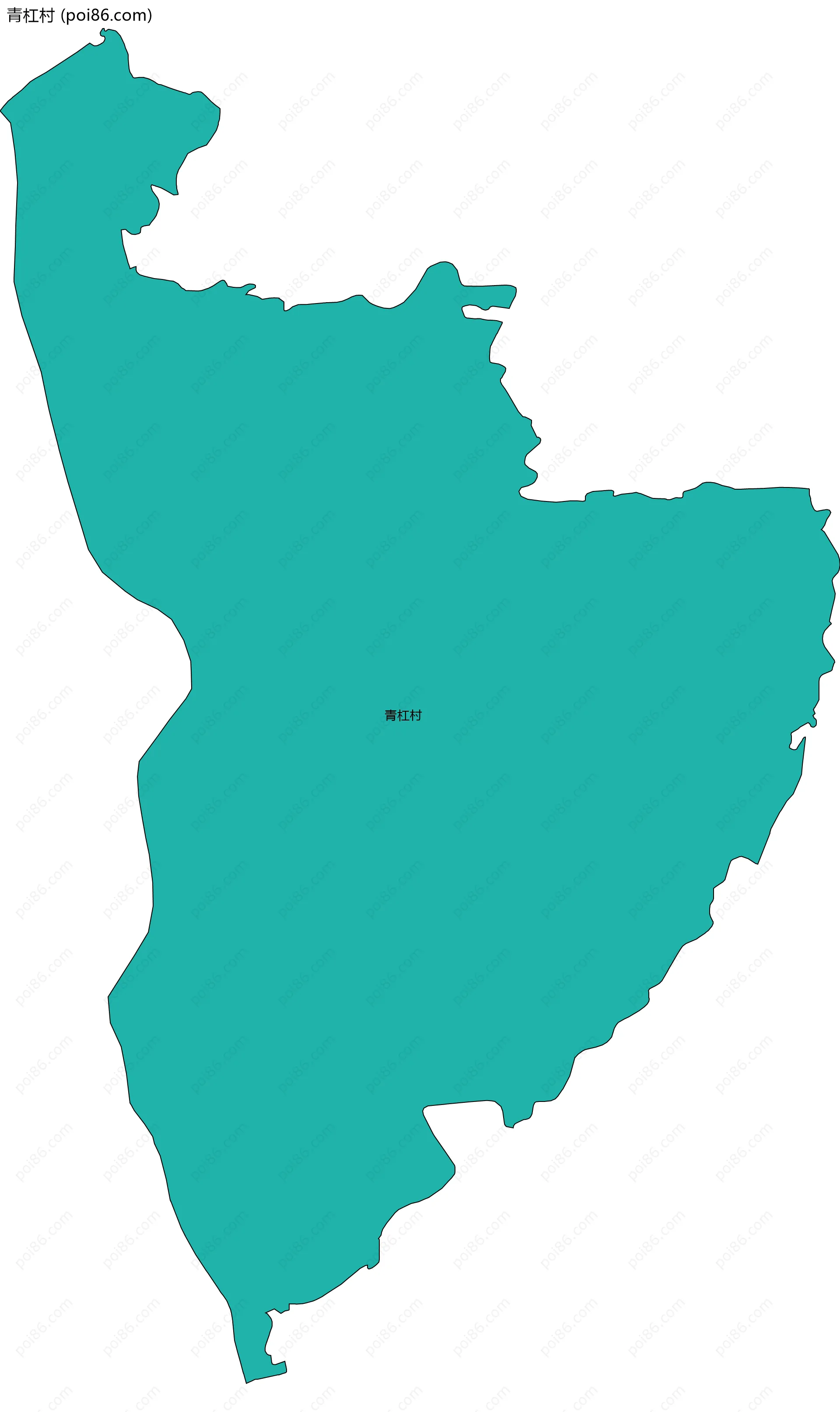 青杠村边界地图