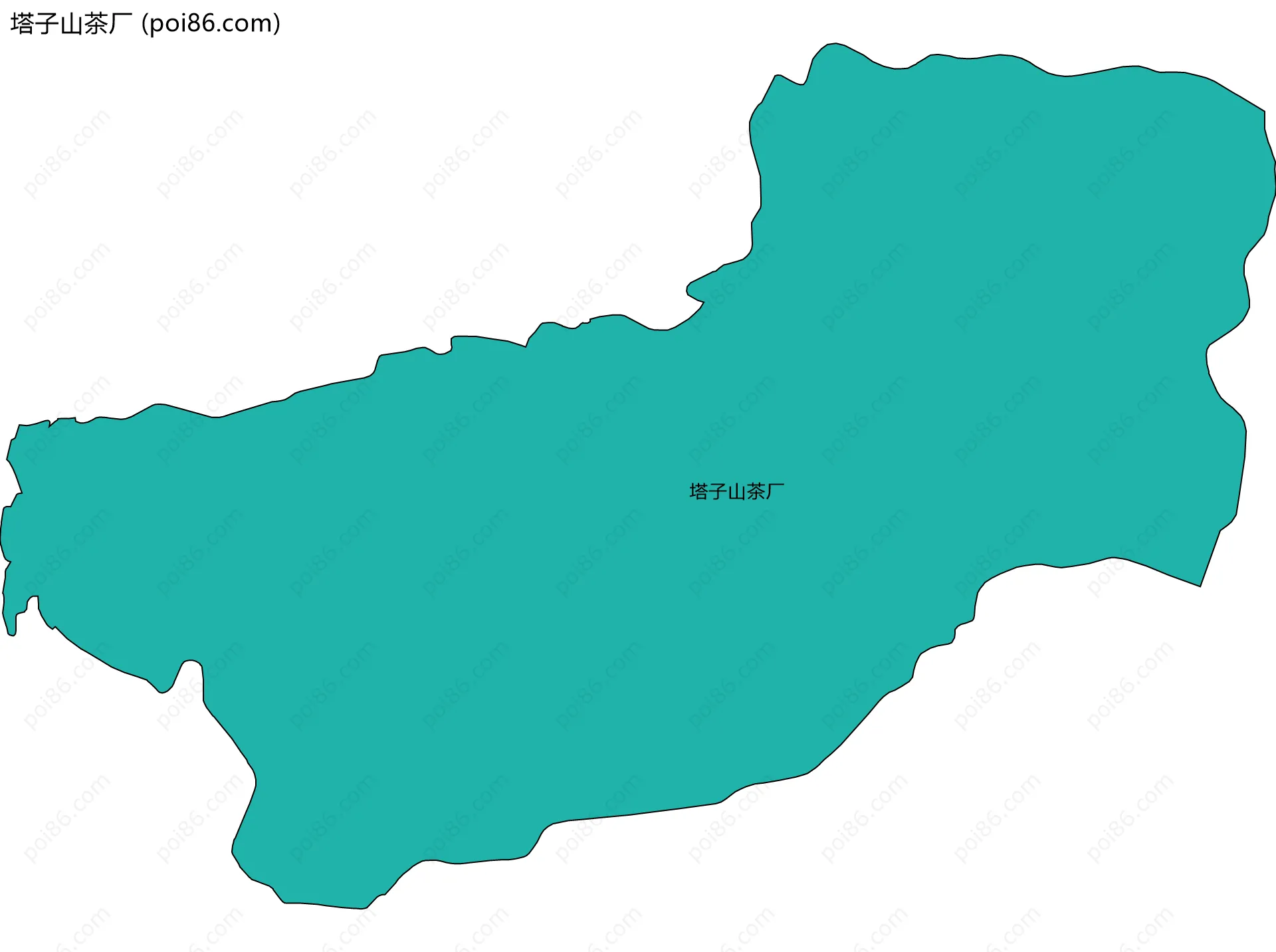 塔子山茶厂边界地图