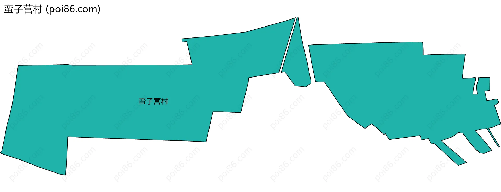 蛮子营村边界地图