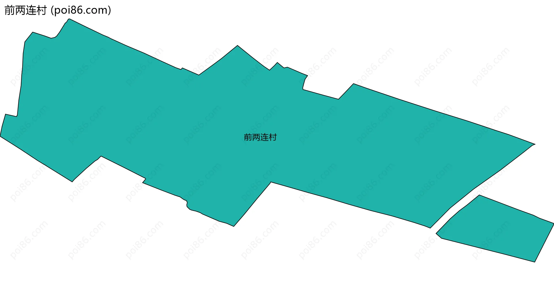 前两连村边界地图