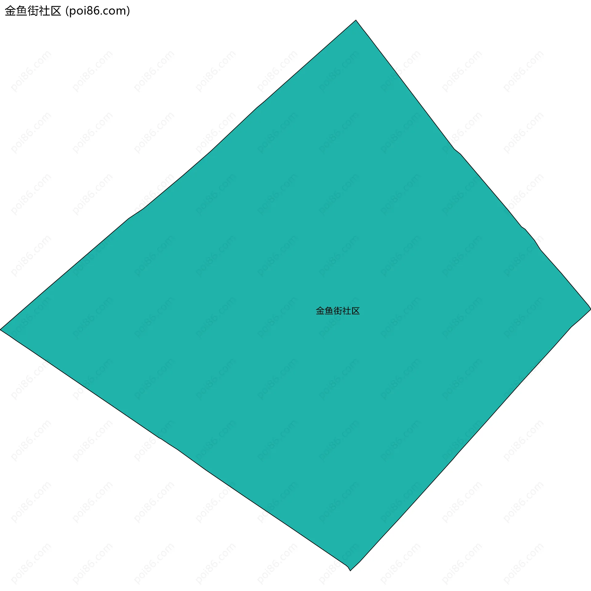 金鱼街社区边界地图