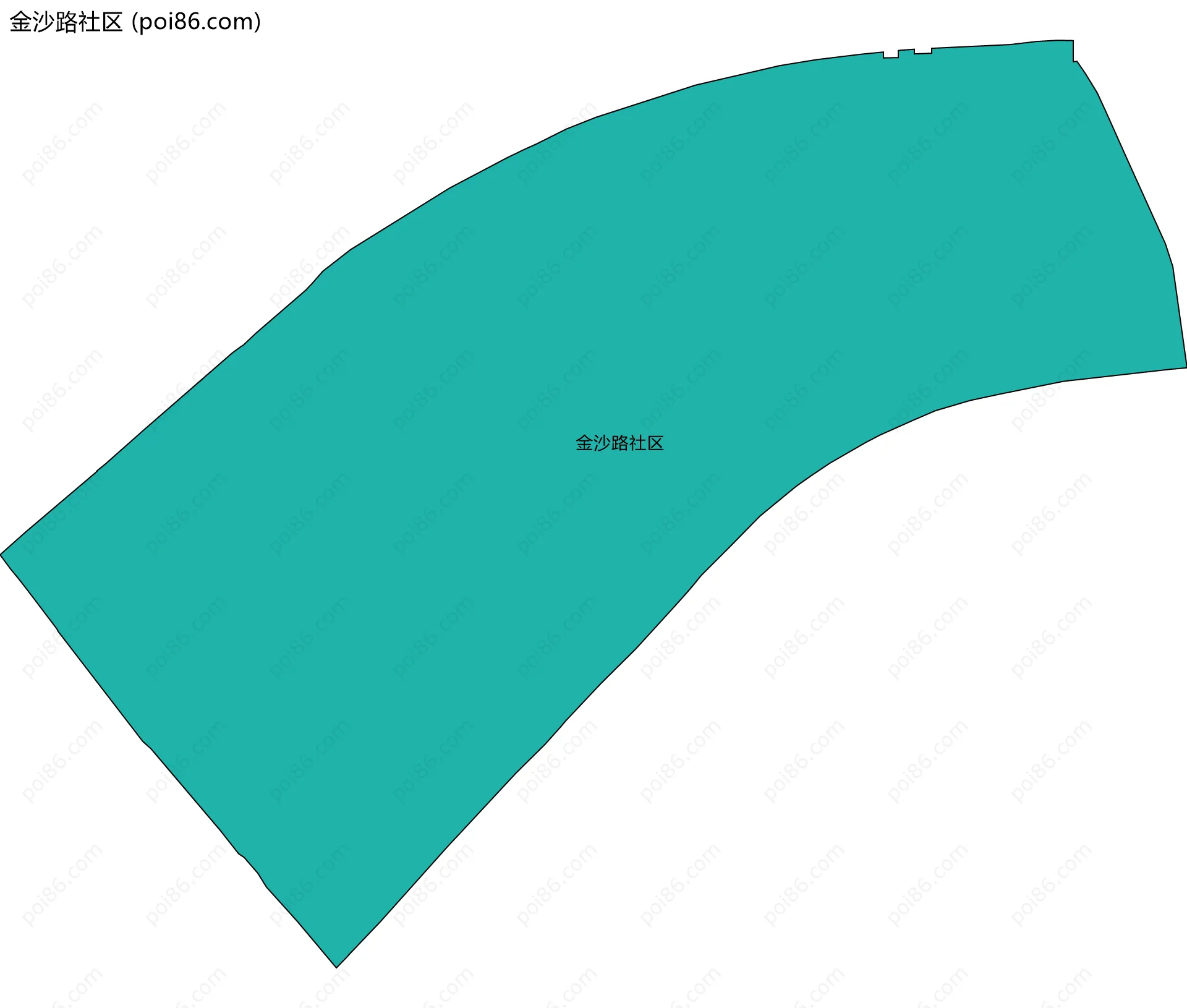 金沙路社区边界地图