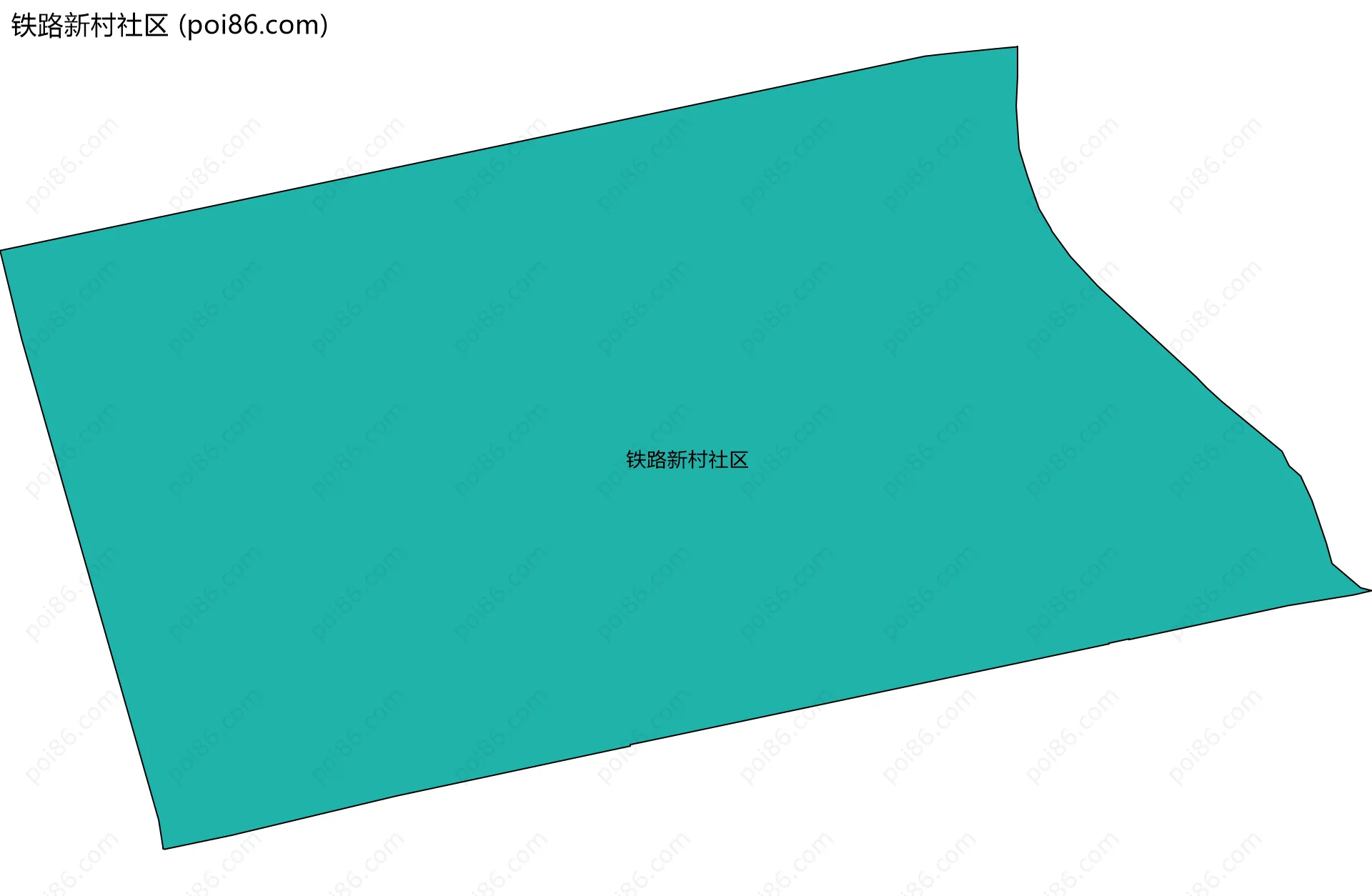 铁路新村社区边界地图