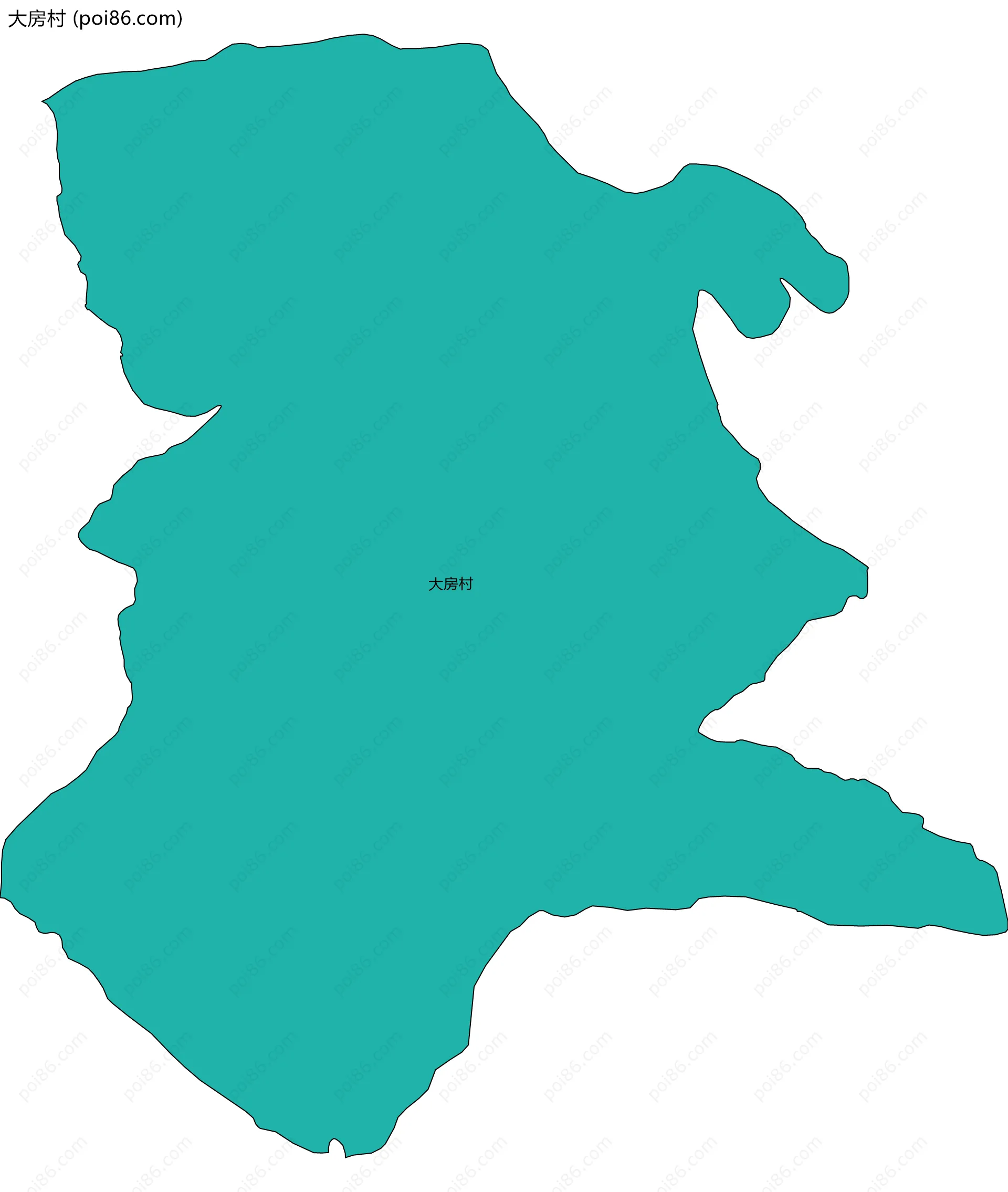 大房村边界地图