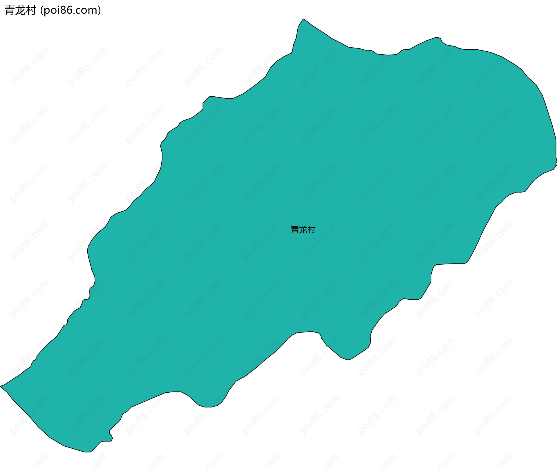 青龙村边界地图