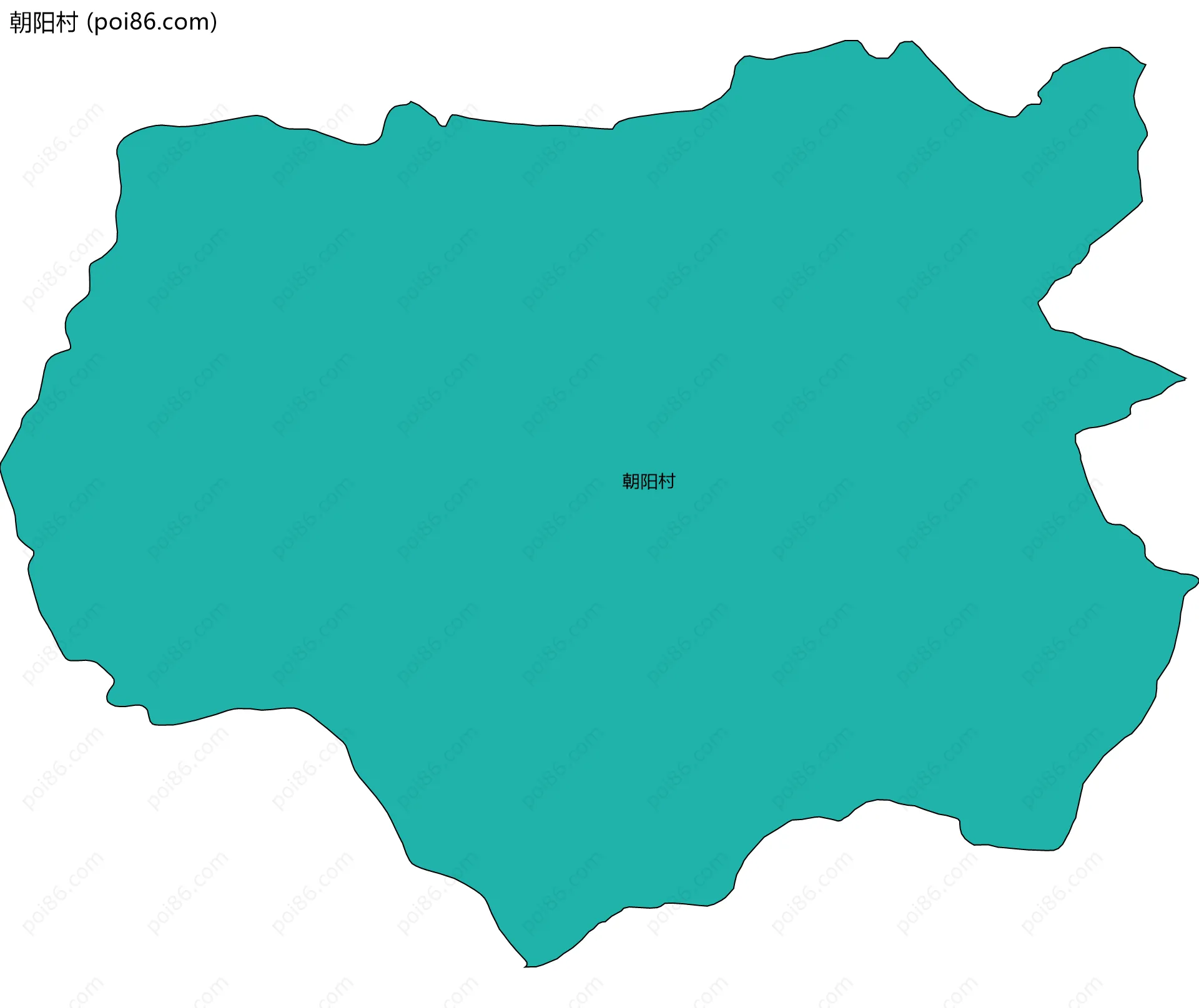 朝阳村边界地图