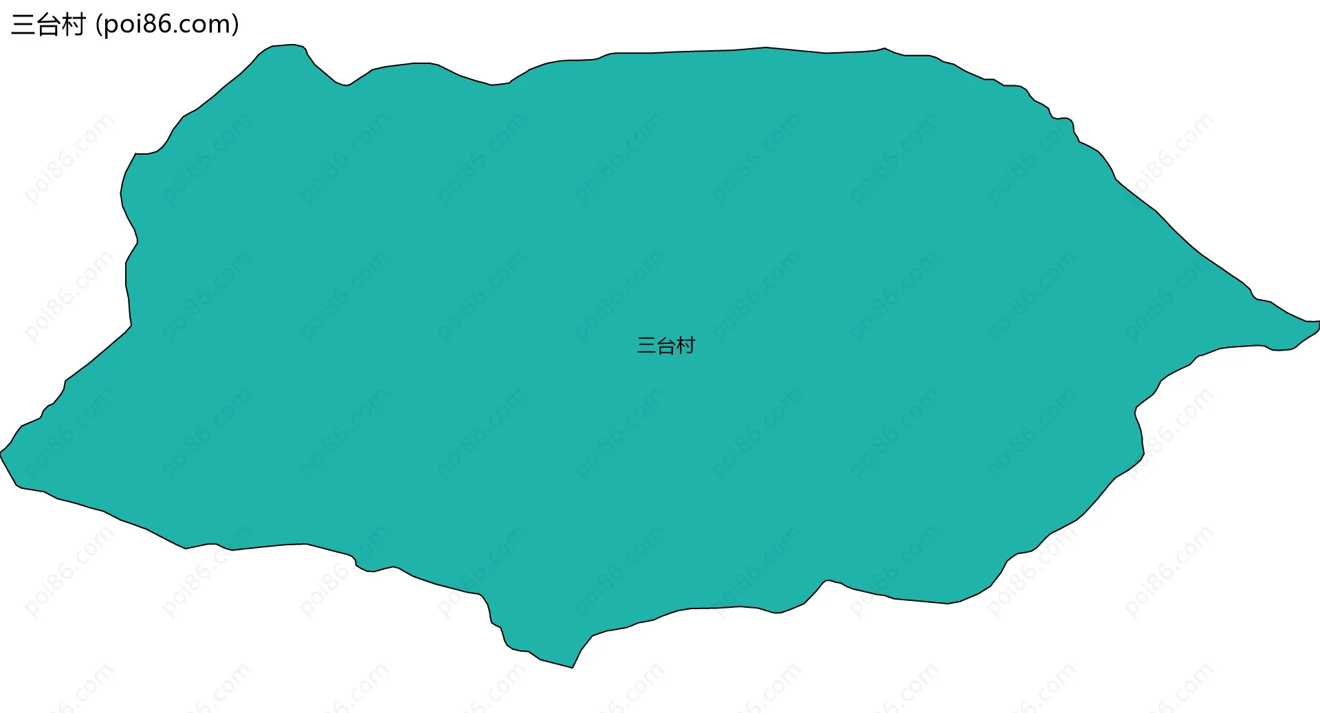 三台村边界地图