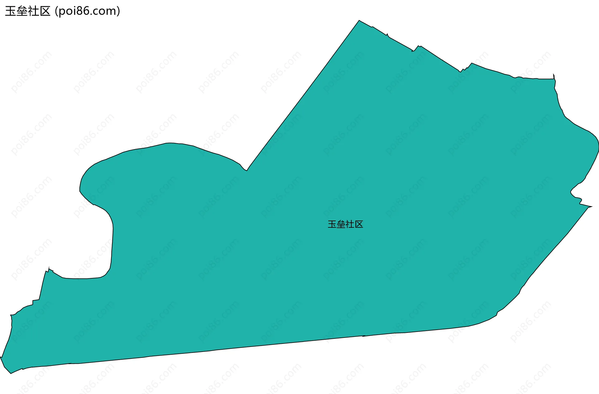 玉垒社区边界地图