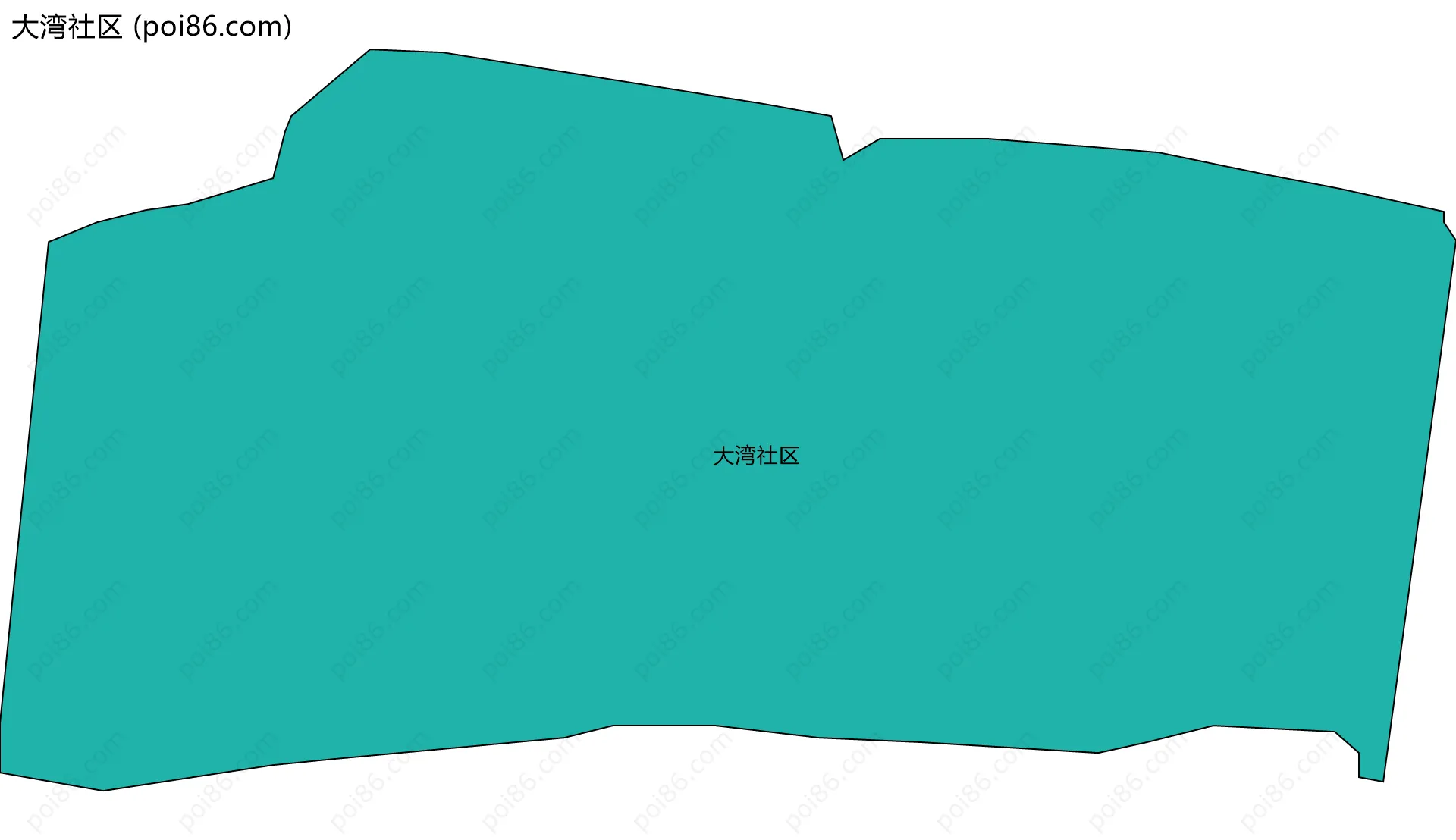 大湾社区边界地图