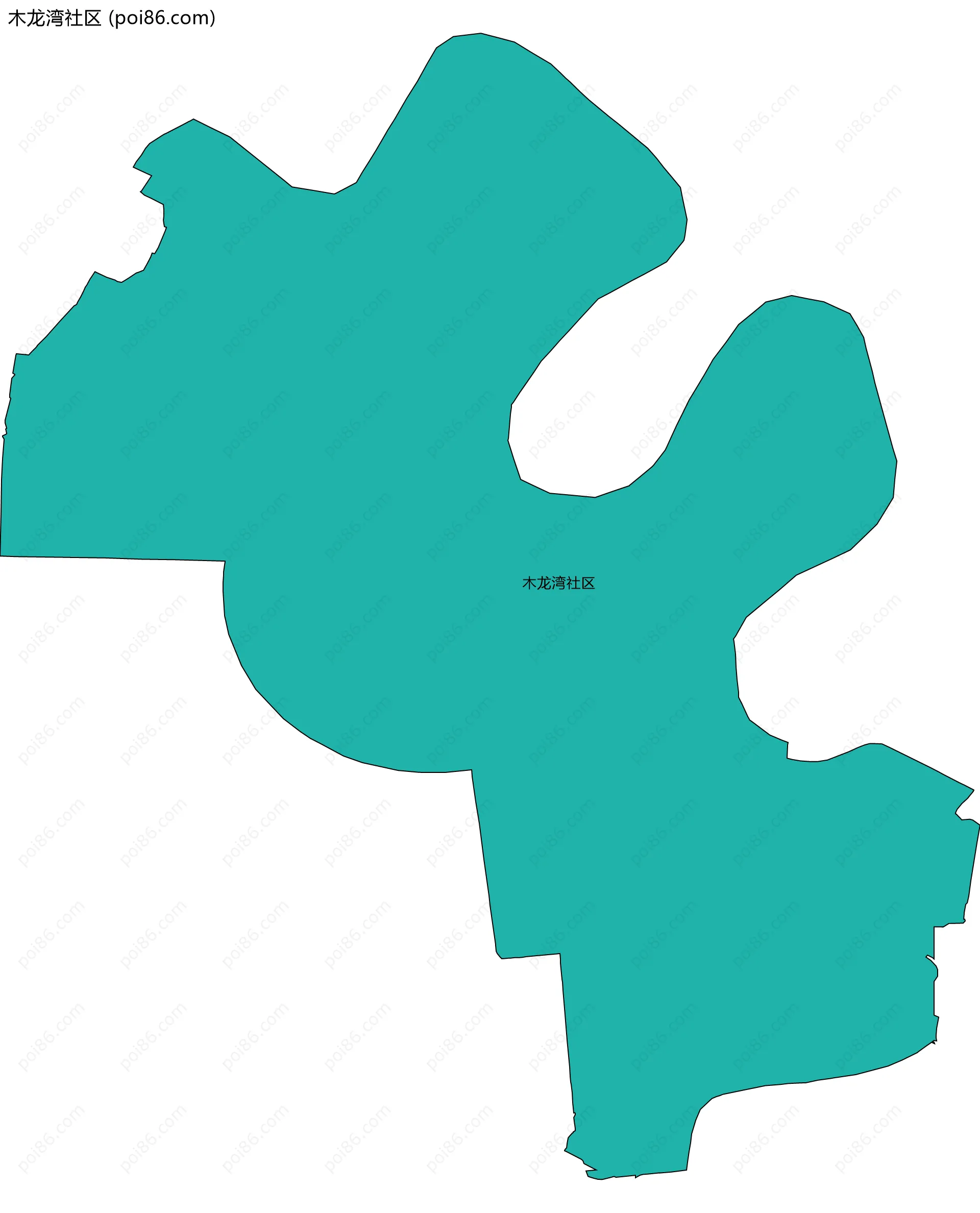 木龙湾社区边界地图