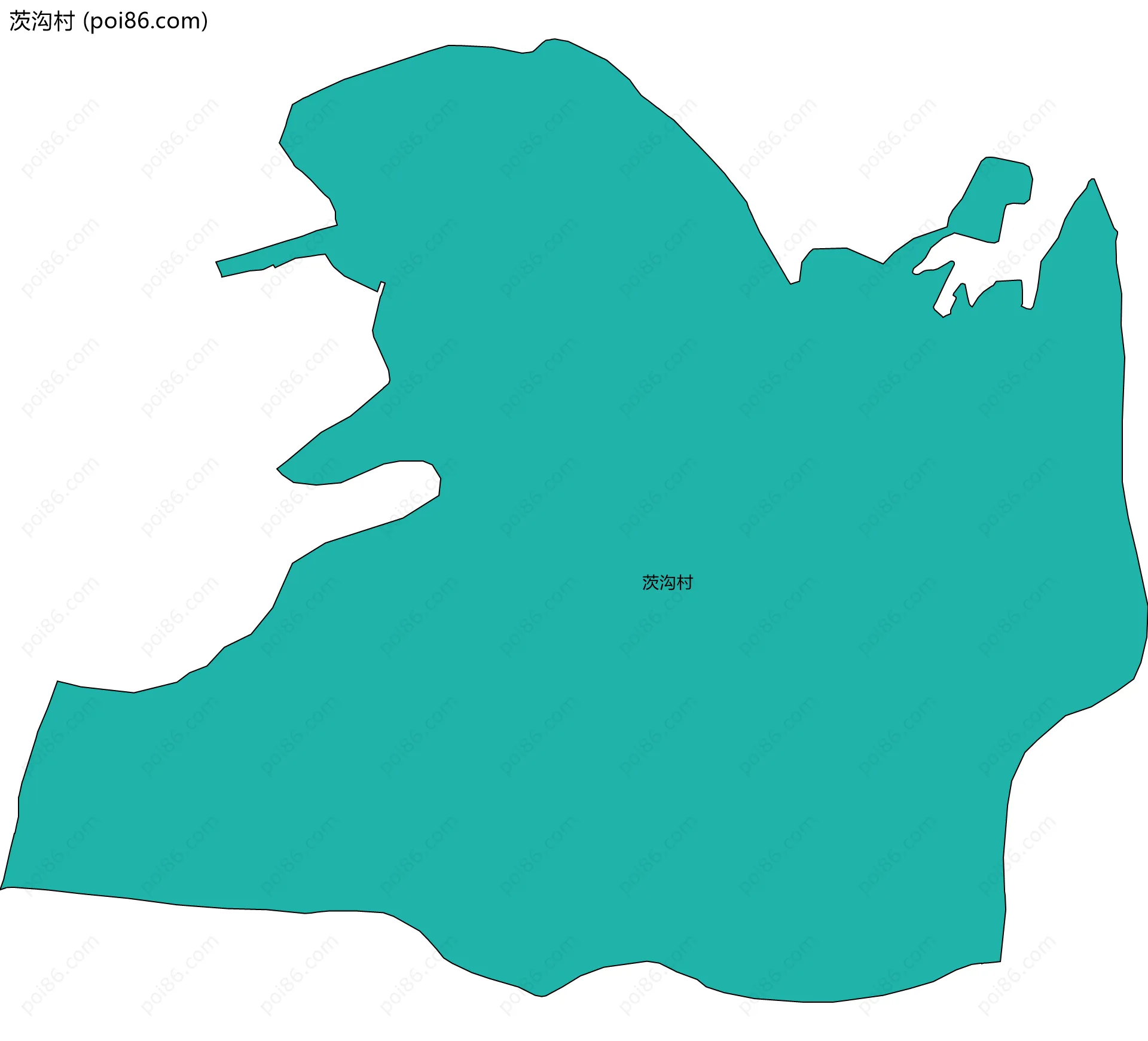 茨沟村边界地图