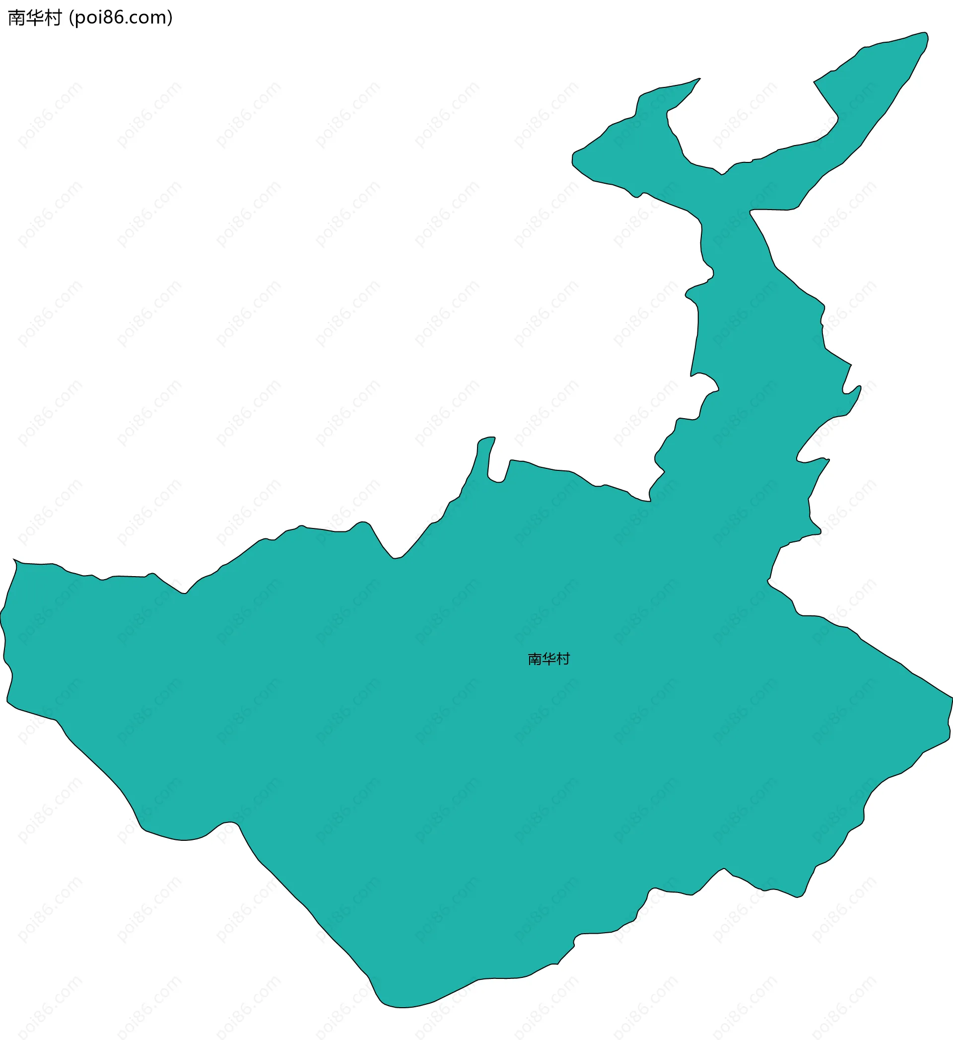 南华村边界地图