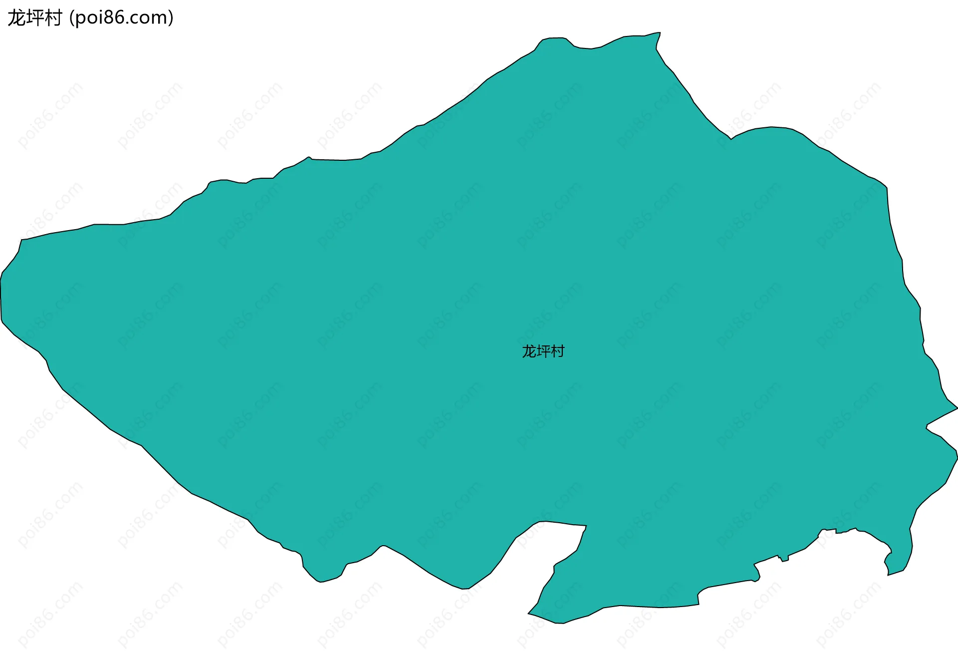 龙坪村边界地图