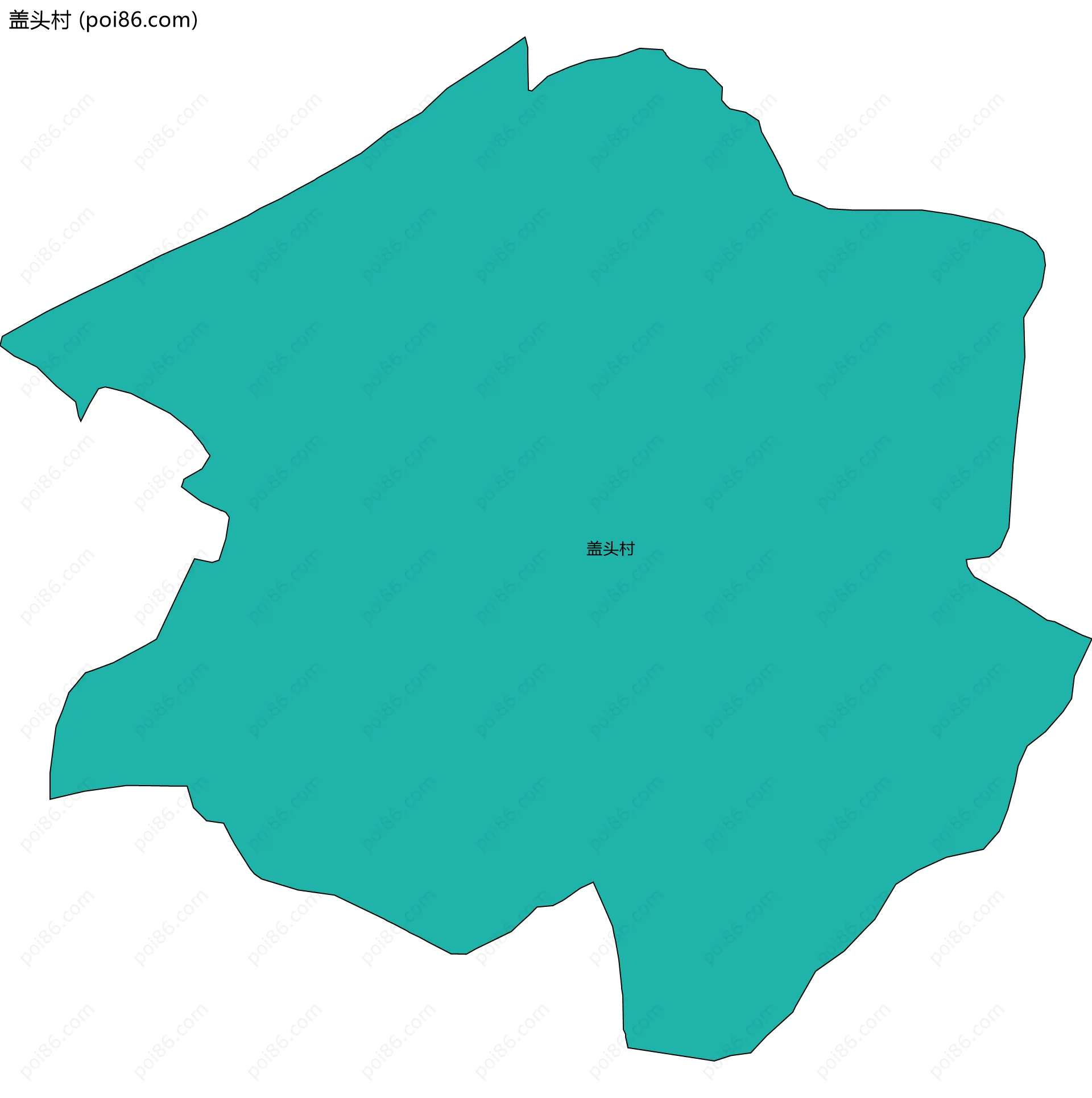 盖头村边界地图