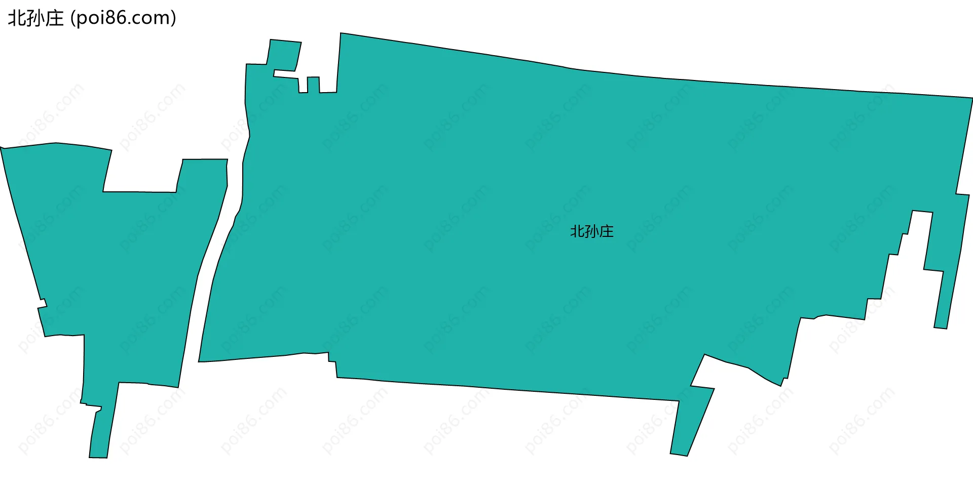 北孙庄边界地图