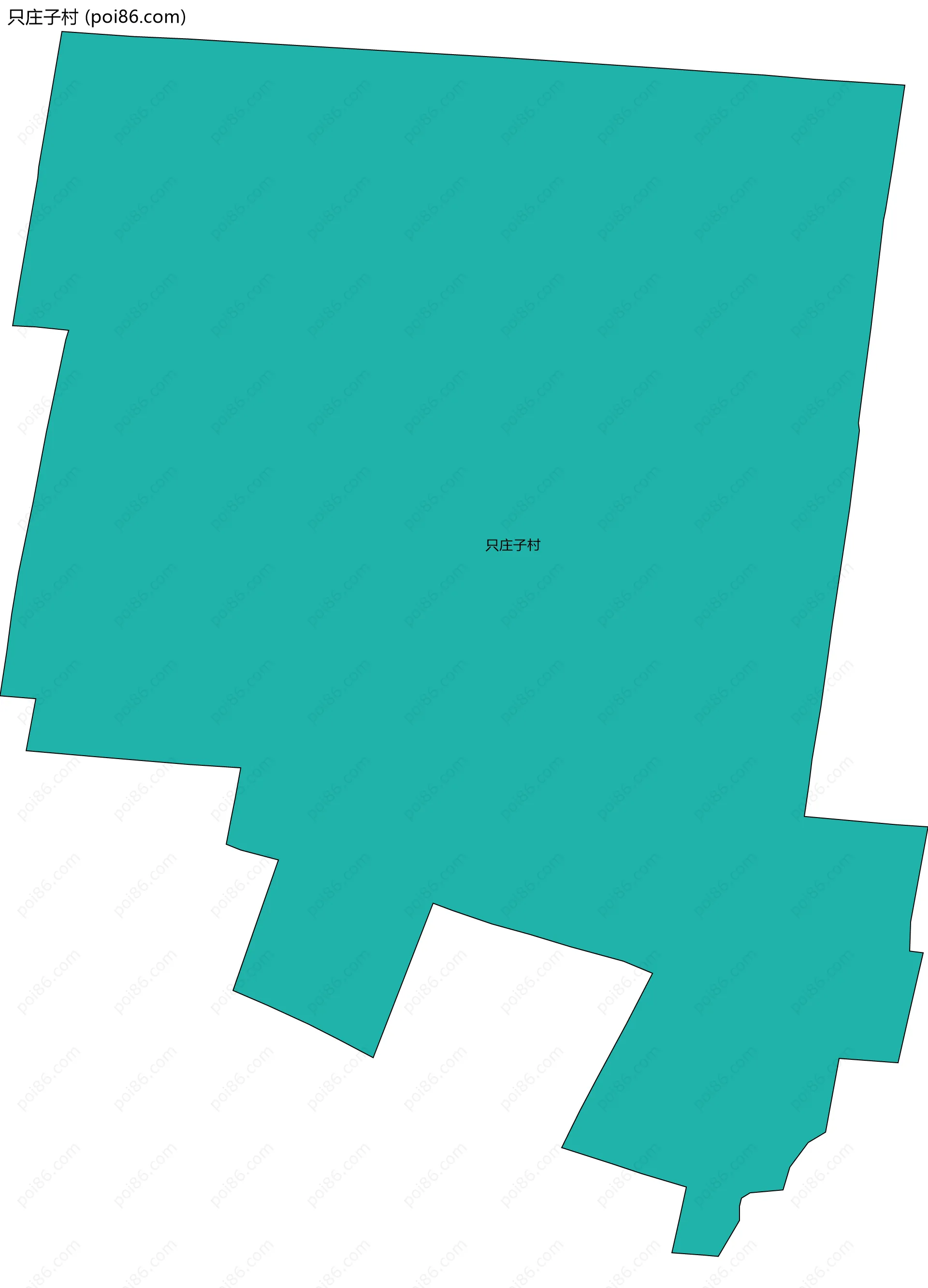只庄子村边界地图